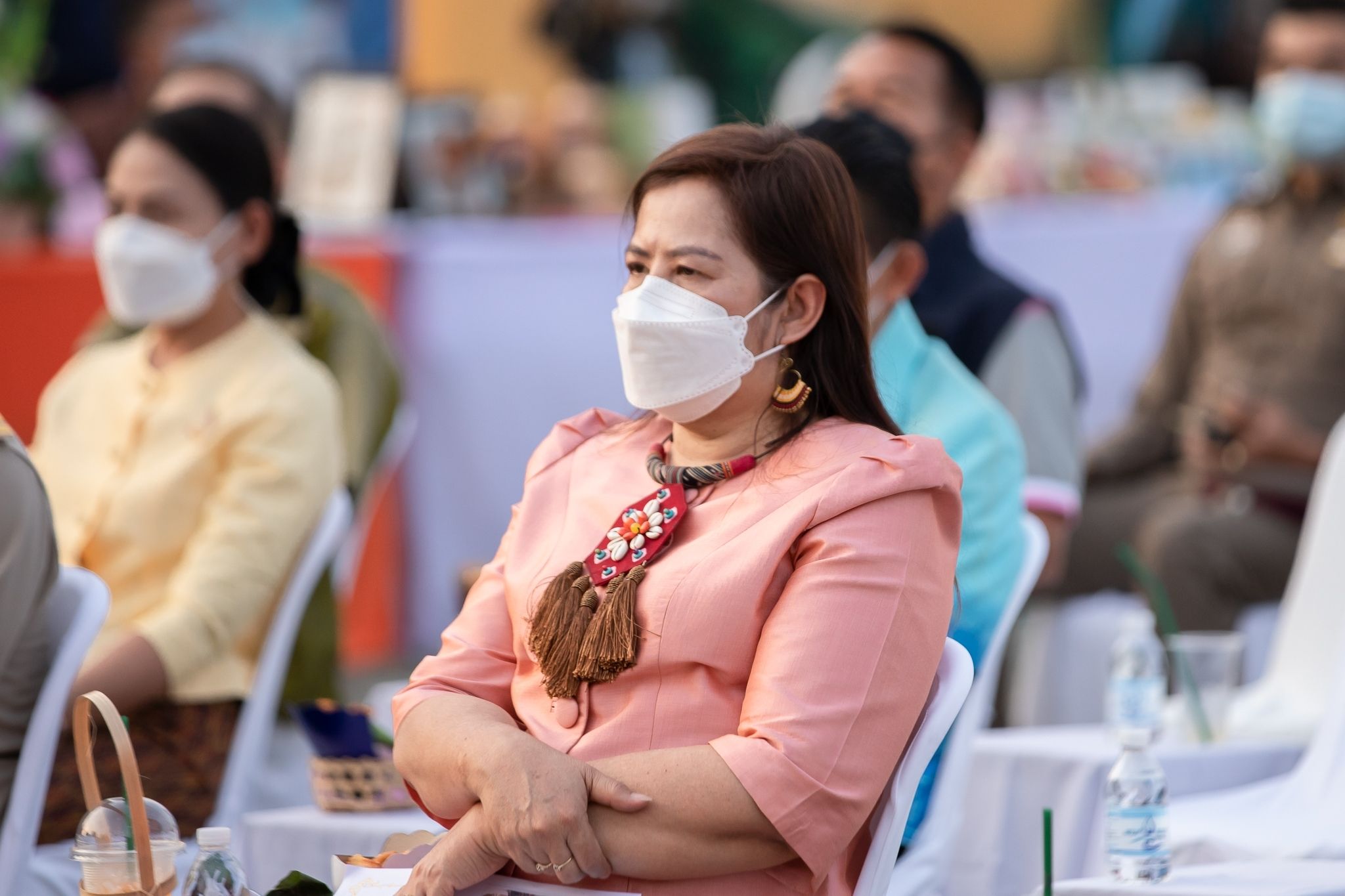 พช.กำแพงเพชร ออกบูธ งานแถลงข่าวงานประเพณีนบพระ-เล่นเพลงและงานกาชาด ปี 2565 โชว์ผลิตภัณฑ์เด่น ของดีเมืองชากังราว เพื่อกระตุ้นการจับจ่ายภายในงาน