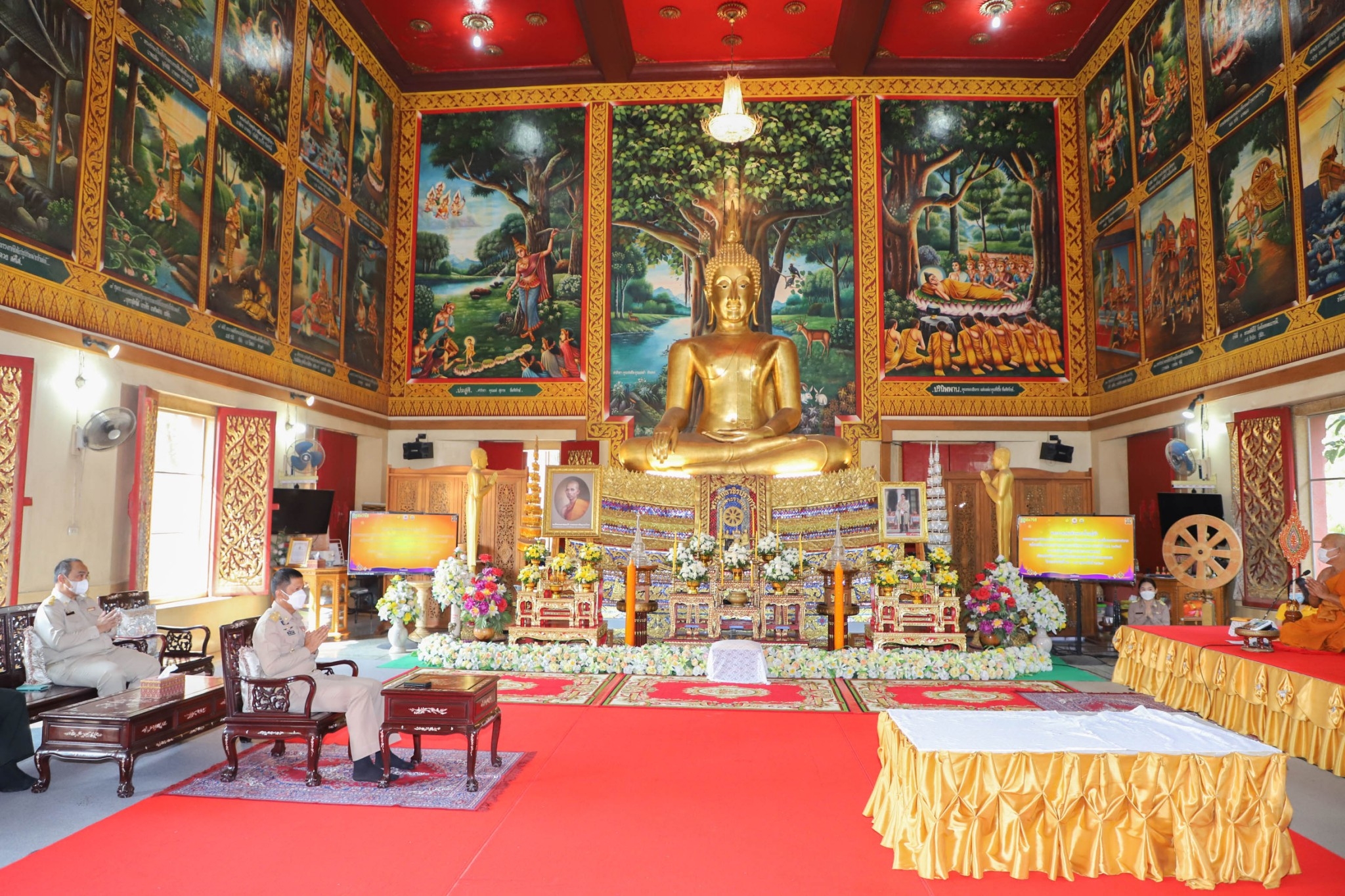กำแพงเพชร เมืองมรดกโลก : พช.กำแพงเพชร ร่วมพิธีถวายภัตตาหาร และสิ่งของพระราชทาน ของพระบาทสมเด็จพระเจ้าอยู่หัว แด่พระภิกษุ สามเณร ในการสอบบาลีสนามหลวง ครั้งที่ 1 วันที่สอง