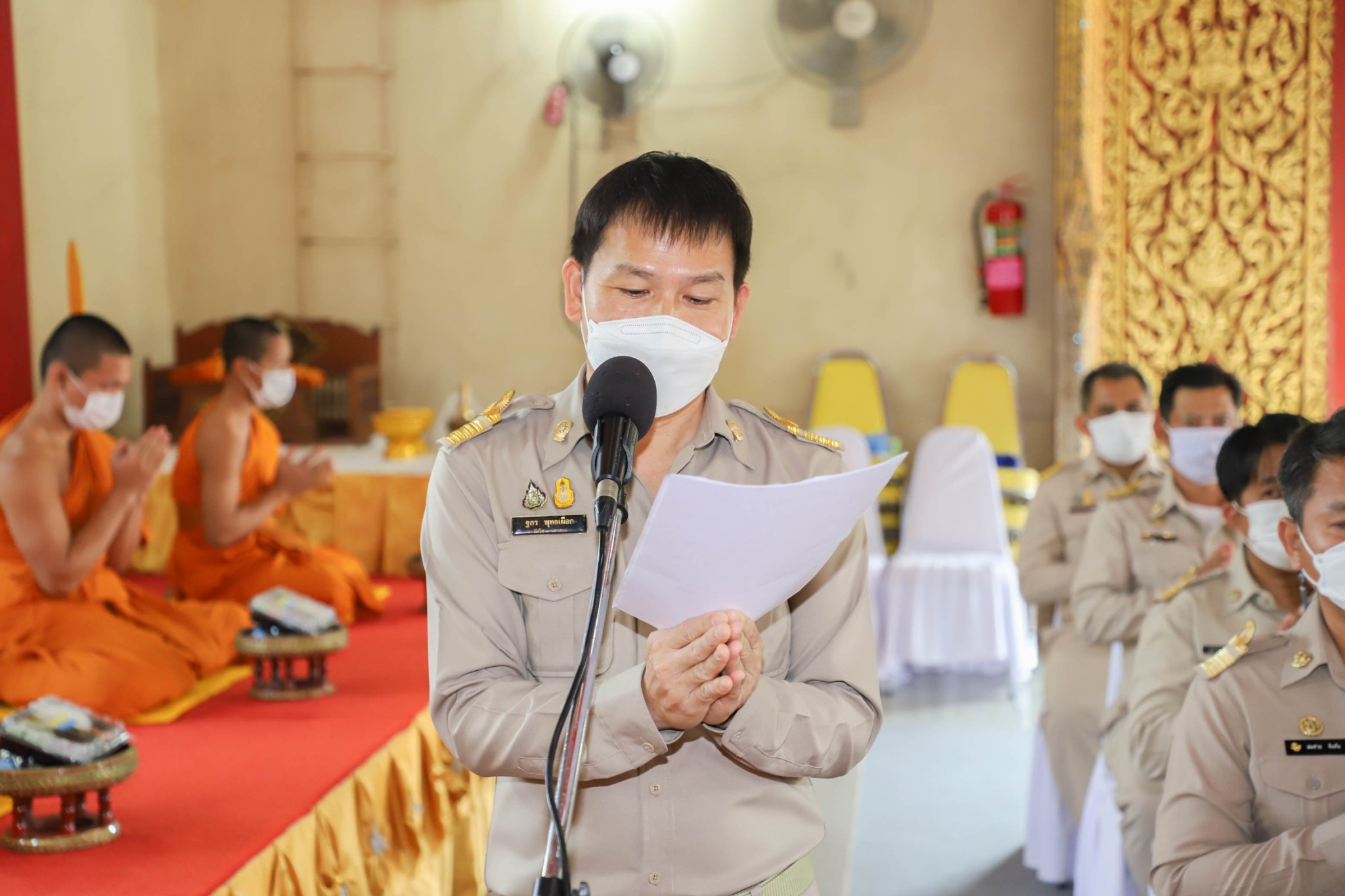 กำแพงเพชร เมืองมรดกโลก : พช.กำแพงเพชร ร่วมพิธีถวายภัตตาหาร และสิ่งของพระราชทาน ของพระบาทสมเด็จพระเจ้าอยู่หัว แด่พระภิกษุ สามเณร ในการสอบบาลีสนามหลวง ครั้งที่ 1 วันที่สอง