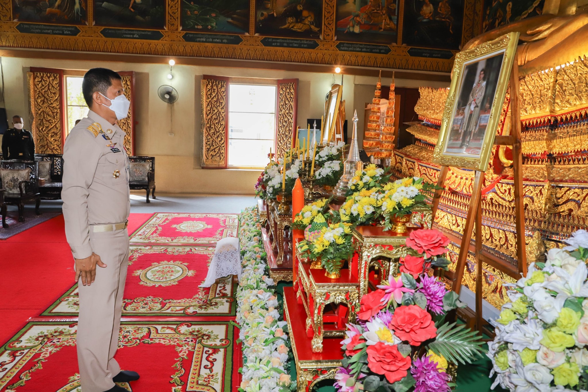 กำแพงเพชร เมืองมรดกโลก : พช.กำแพงเพชร ร่วมพิธีถวายภัตตาหาร และสิ่งของพระราชทาน ของพระบาทสมเด็จพระเจ้าอยู่หัว แด่พระภิกษุ สามเณร ในการสอบบาลีสนามหลวง ครั้งที่ 1 วันที่สอง