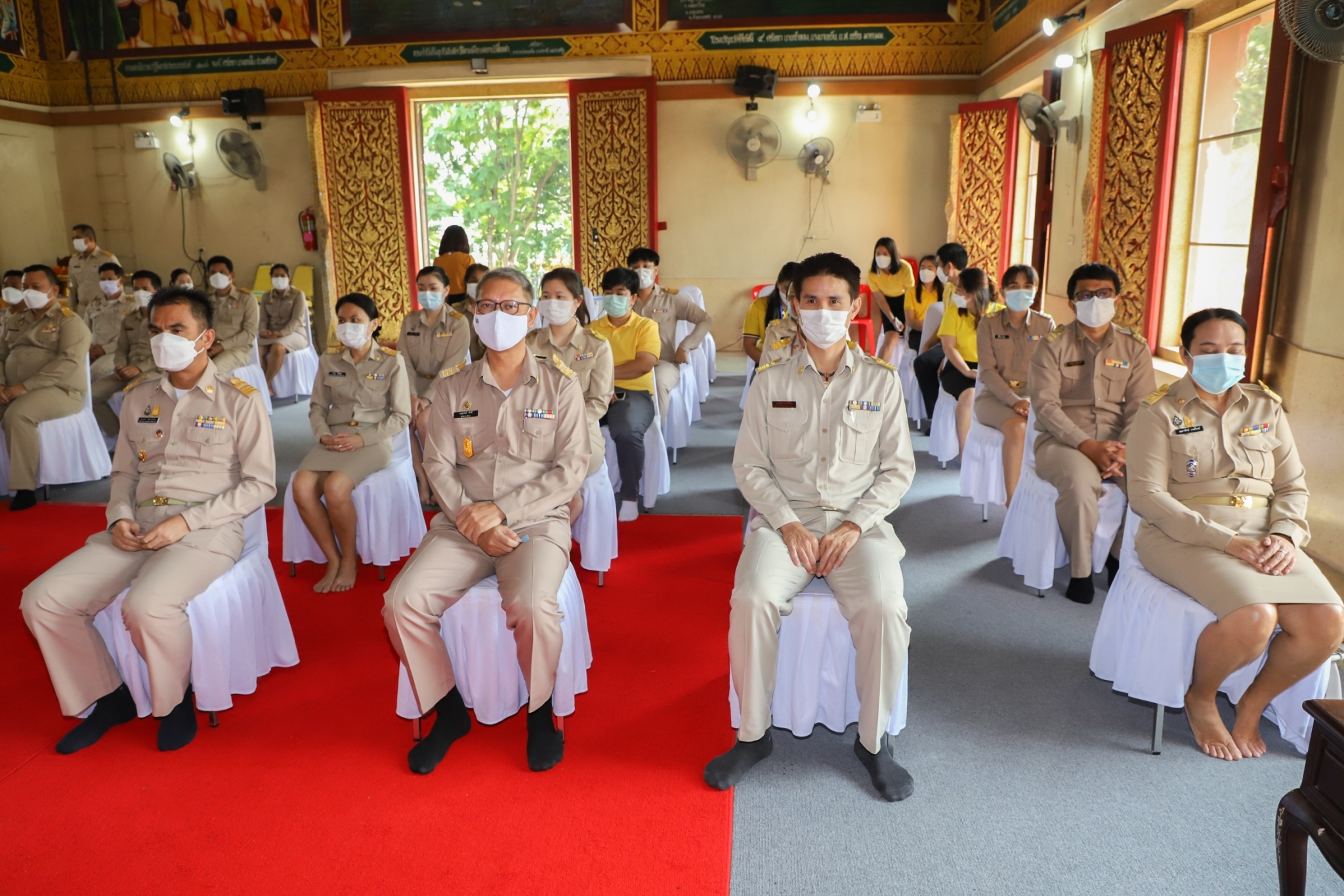 กำแพงเพชร เมืองมรดกโลก : พช.กำแพงเพชร ร่วมพิธีถวายภัตตาหาร และสิ่งของพระราชทาน ของพระบาทสมเด็จพระเจ้าอยู่หัว แด่พระภิกษุ สามเณร ในการสอบบาลีสนามหลวง ครั้งที่ 1 วันที่สาม