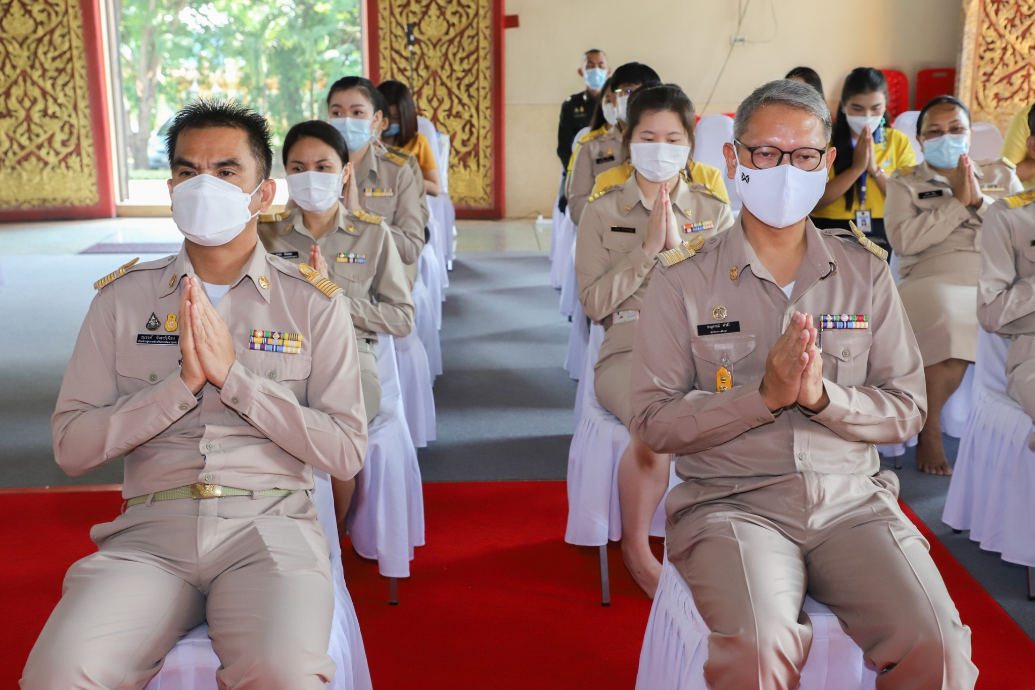 กำแพงเพชร เมืองมรดกโลก : พช.กำแพงเพชร ร่วมพิธีถวายภัตตาหาร และสิ่งของพระราชทาน ของพระบาทสมเด็จพระเจ้าอยู่หัว แด่พระภิกษุ สามเณร ในการสอบบาลีสนามหลวง ครั้งที่ 1 วันที่สาม