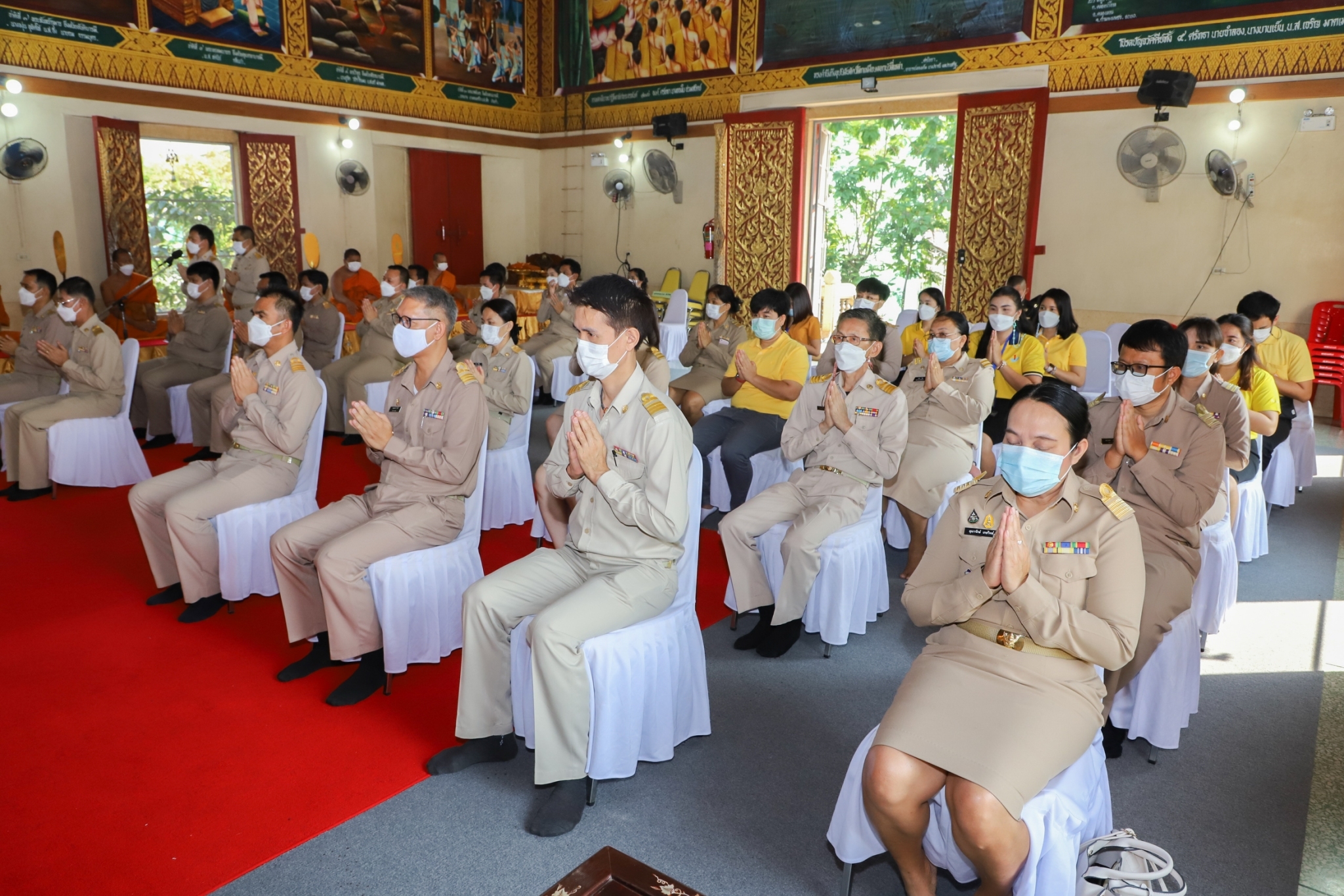 กำแพงเพชร เมืองมรดกโลก : พช.กำแพงเพชร ร่วมพิธีถวายภัตตาหาร และสิ่งของพระราชทาน ของพระบาทสมเด็จพระเจ้าอยู่หัว แด่พระภิกษุ สามเณร ในการสอบบาลีสนามหลวง ครั้งที่ 1 วันที่สาม