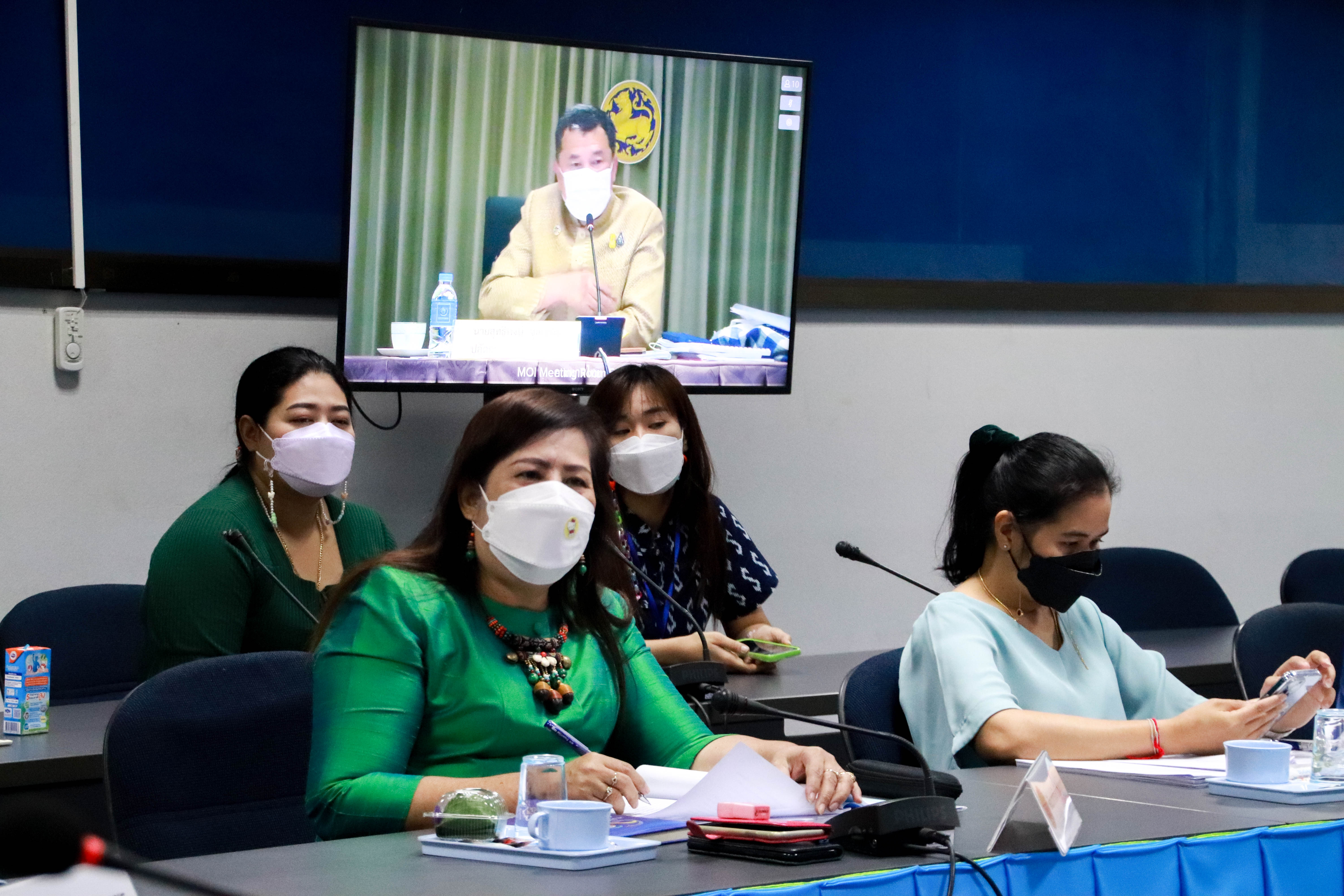 พช.กำแพงเพชร ร่วมประชุมขับเคลื่อนและติดตามนโยบายและภารกิจสำคัญของสำนักงานปลัดกระทรวงมหาดไทย