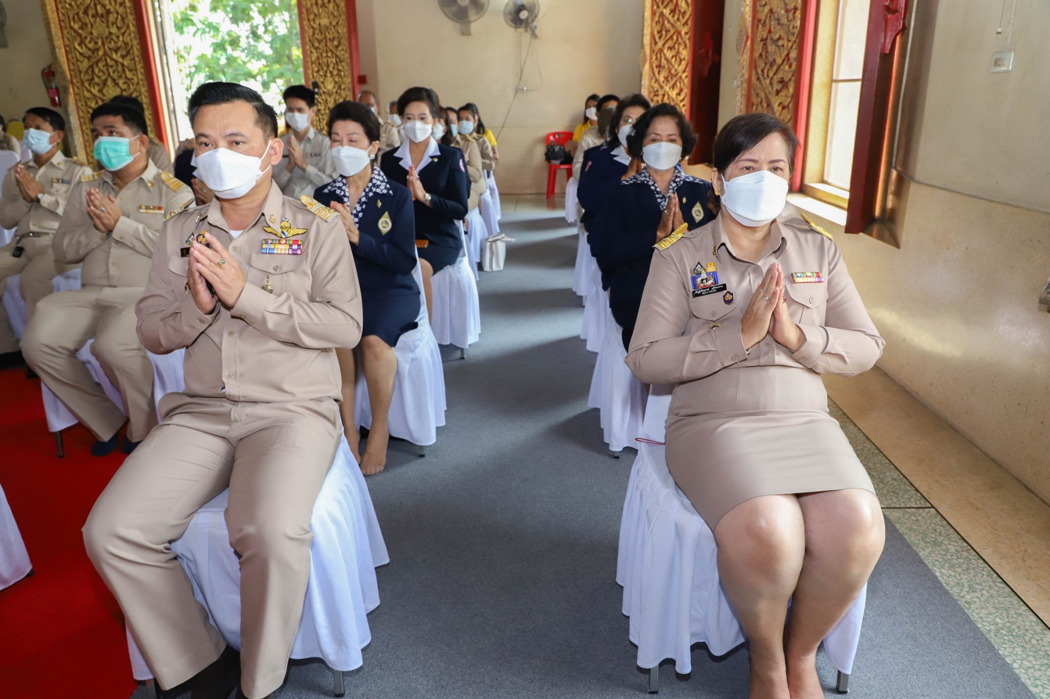 กำแพงเพชร เมืองมรดกโลก : พช.กำแพงเพชร ร่วมพิธีถวายภัตตาหาร และสิ่งของพระราชทาน ของพระบาทสมเด็จพระเจ้าอยู่หัว แด่พระภิกษุ สามเณร ในการสอบบาลีสนามหลวง ครั้งที่ 1