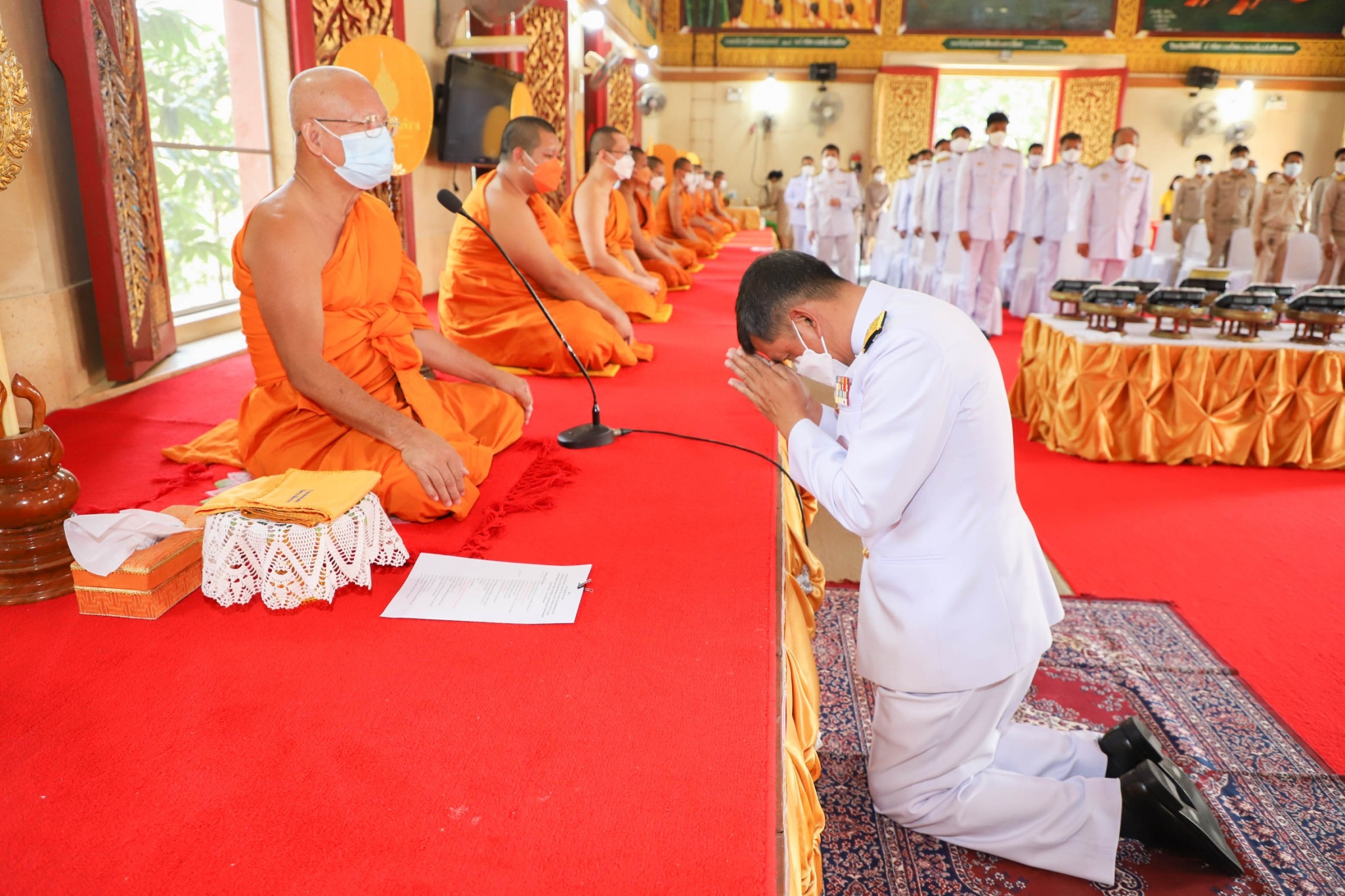 กำแพงเพชร เมืองมรดกโลก : พช.กำแพงเพชร ร่วมพิธีถวายภัตตาหาร และสิ่งของพระราชทาน ของพระบาทสมเด็จพระเจ้าอยู่หัว แด่พระภิกษุ สามเณร ในการสอบบาลีสนามหลวง ครั้งที่ 1