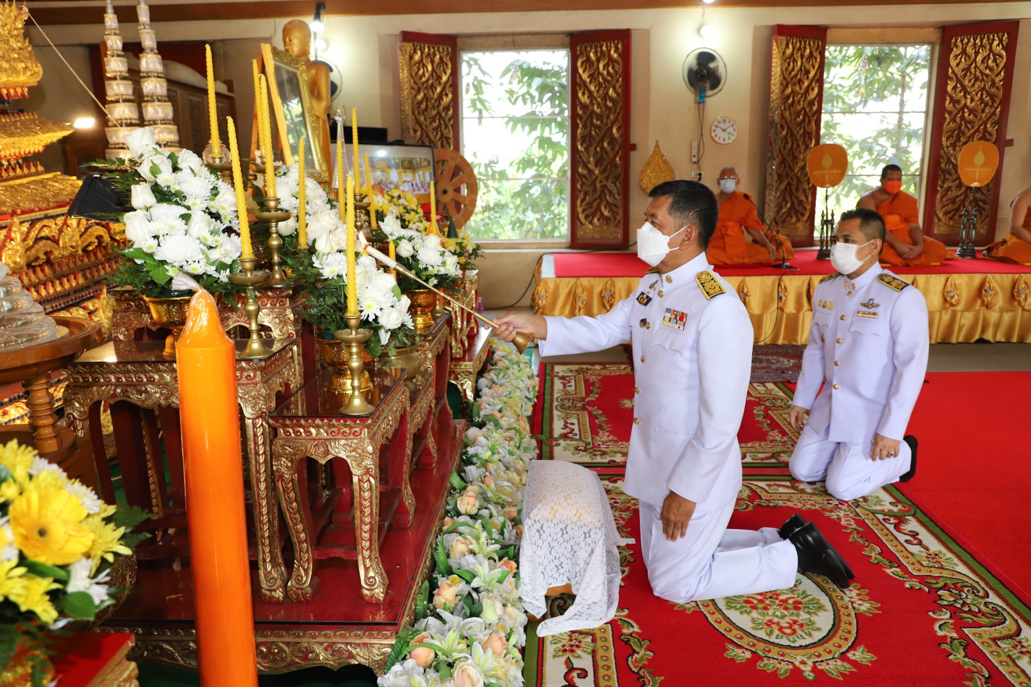 กำแพงเพชร เมืองมรดกโลก : พช.กำแพงเพชร ร่วมพิธีถวายภัตตาหาร และสิ่งของพระราชทาน ของพระบาทสมเด็จพระเจ้าอยู่หัว แด่พระภิกษุ สามเณร ในการสอบบาลีสนามหลวง ครั้งที่ 1