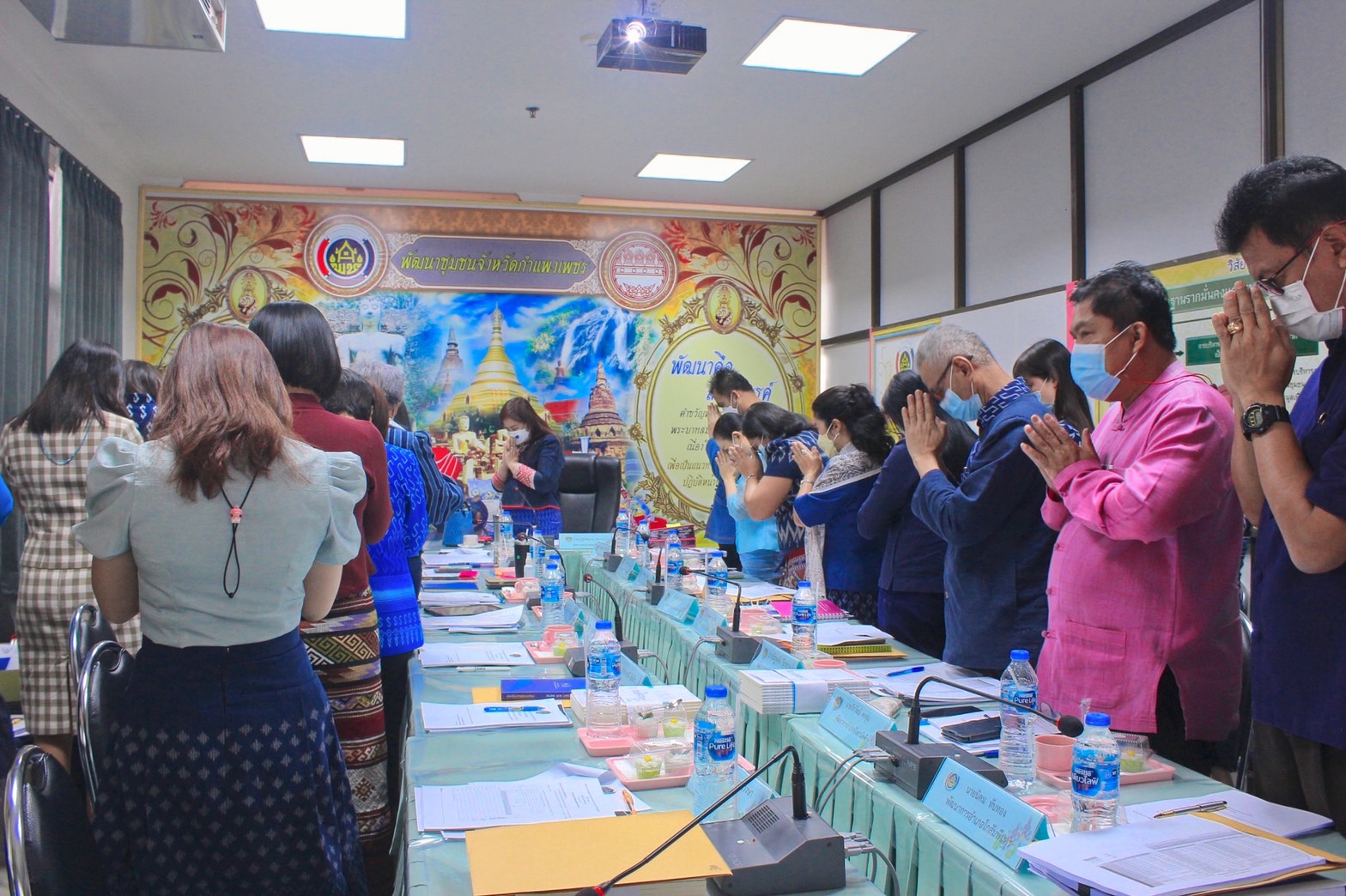 พช กำแพงเพชร  ประชุมครั้งที่ 1/2565 เพื่อติดตามผลการปฏิบัติงานและวางแผนการขับเคลื่อนงานพัฒนาชุมชน จังหวัดกำแพงเพชร