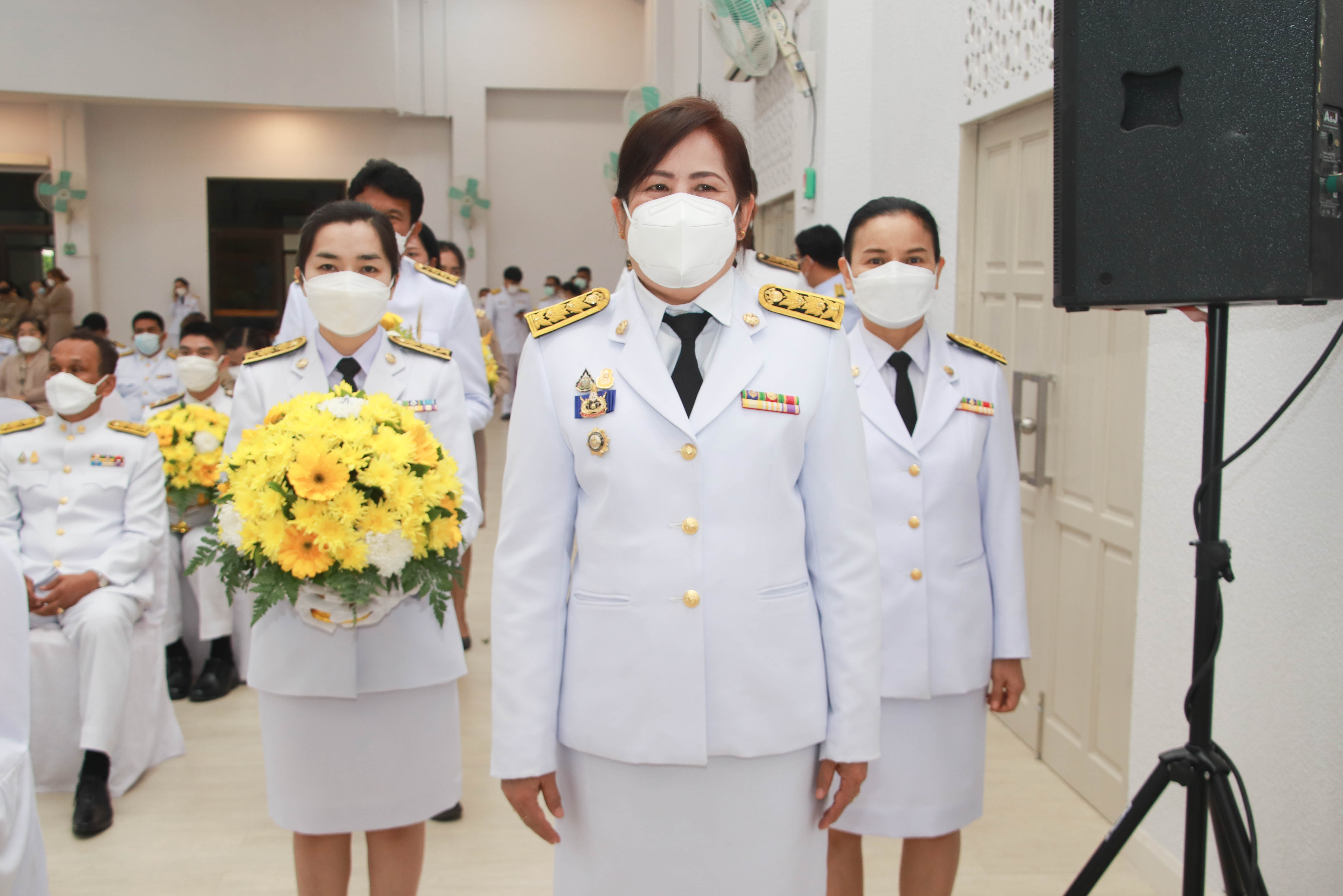 กำแพงเพชร เมืองมรดกโลก : พช.กำแพงเพชร ร่วมพิธีวางพานพุ่มฯและวันมาตรฐานฝีมือแรงงานแห่งชาติ ประจำปี 2565
