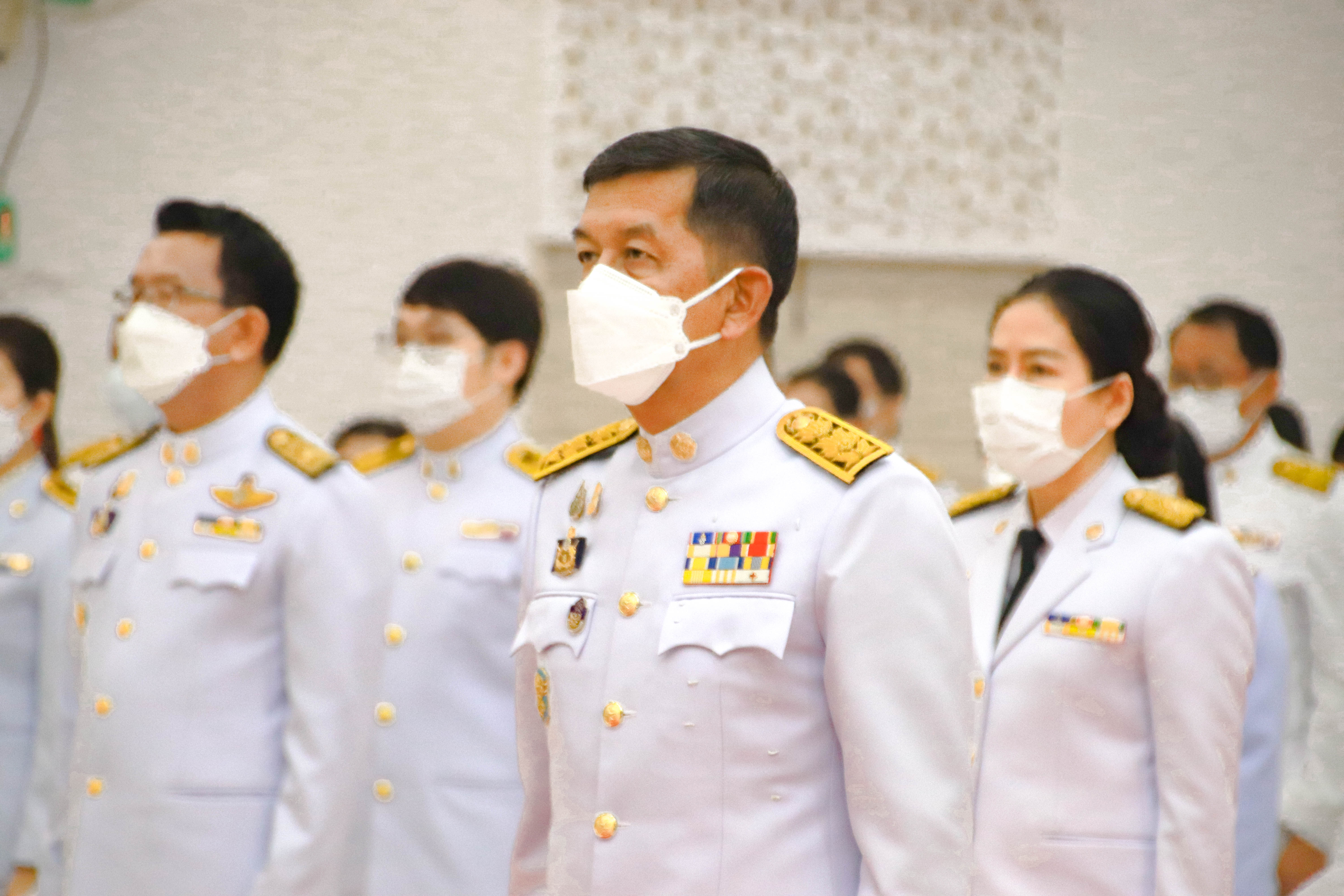กำแพงเพชร เมืองมรดกโลก : พช.กำแพงเพชร ร่วมพิธีวางพานพุ่มฯและวันมาตรฐานฝีมือแรงงานแห่งชาติ ประจำปี 2565