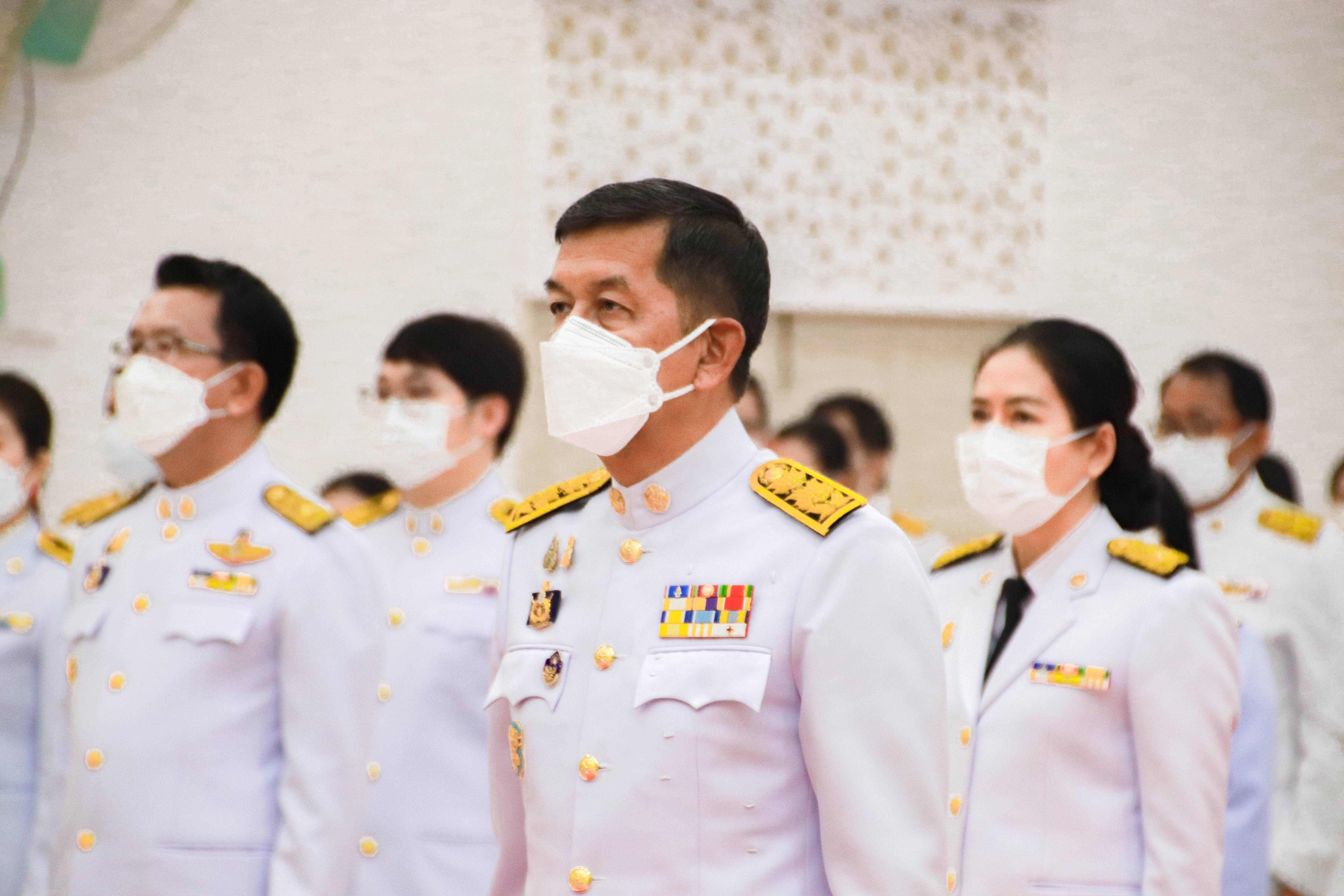กำแพงเพชร เมืองมรดกโลก : พช.กำแพงเพชร ร่วมพิธีวางพานพุ่มฯและวันมาตรฐานฝีมือแรงงานแห่งชาติ ประจำปี 2565