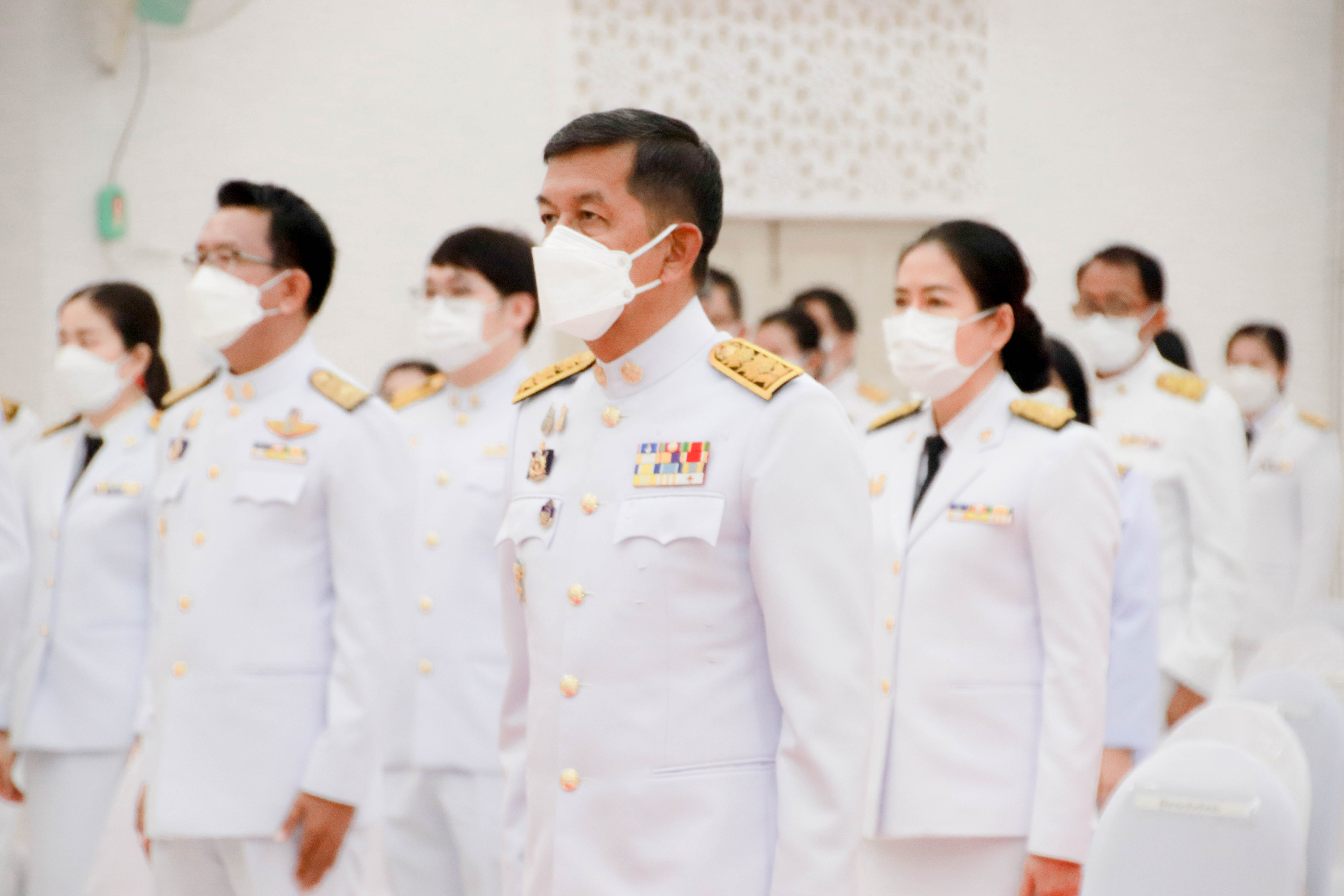 กำแพงเพชร เมืองมรดกโลก : พช.กำแพงเพชร ร่วมพิธีวางพานพุ่มฯและวันมาตรฐานฝีมือแรงงานแห่งชาติ ประจำปี 2565
