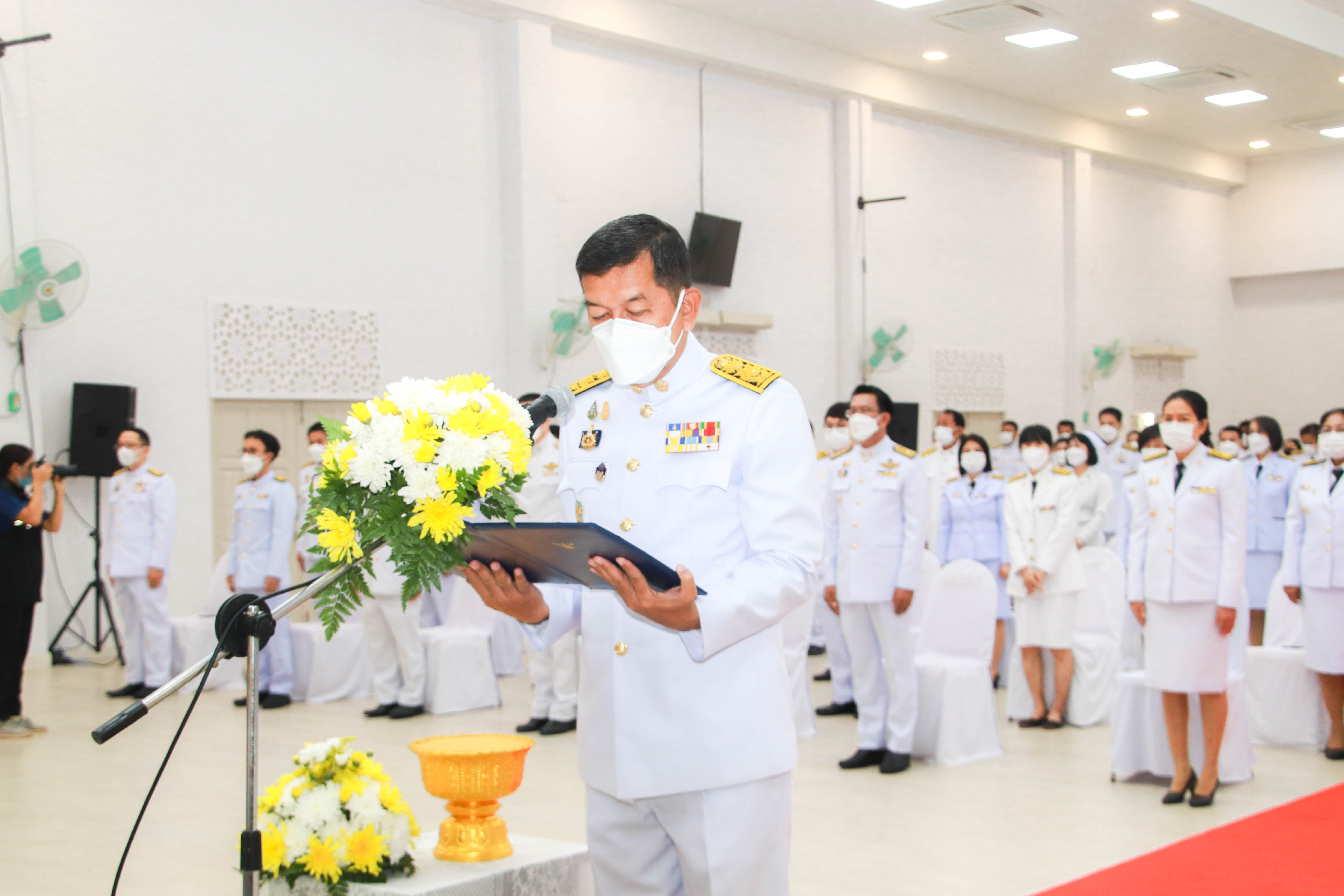 กำแพงเพชร เมืองมรดกโลก : พช.กำแพงเพชร ร่วมพิธีวางพานพุ่มฯและวันมาตรฐานฝีมือแรงงานแห่งชาติ ประจำปี 2565