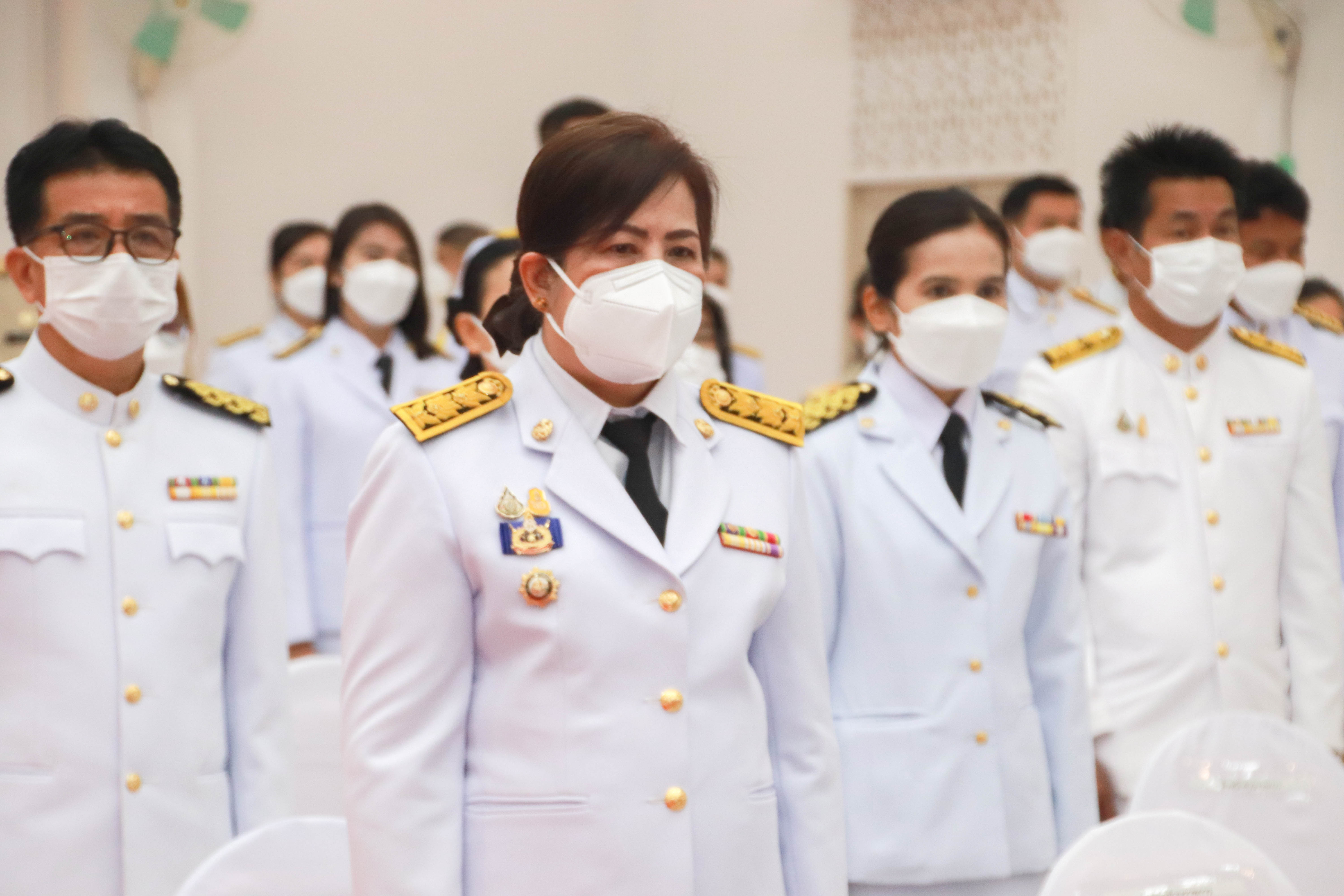 กำแพงเพชร เมืองมรดกโลก : พช.กำแพงเพชร ร่วมพิธีวางพานพุ่มฯและวันมาตรฐานฝีมือแรงงานแห่งชาติ ประจำปี 2565