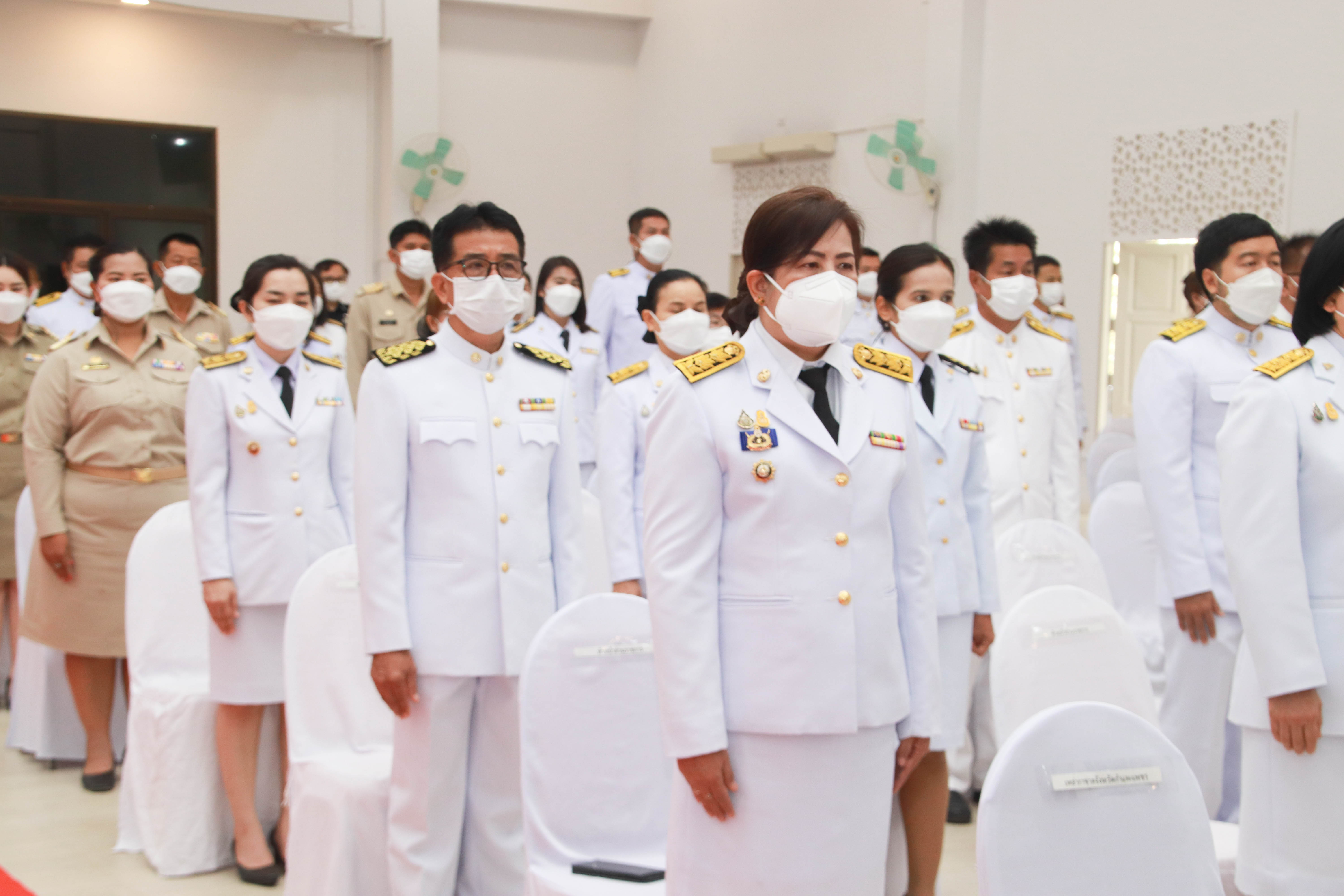 กำแพงเพชร เมืองมรดกโลก : พช.กำแพงเพชร ร่วมพิธีวางพานพุ่มฯและวันมาตรฐานฝีมือแรงงานแห่งชาติ ประจำปี 2565