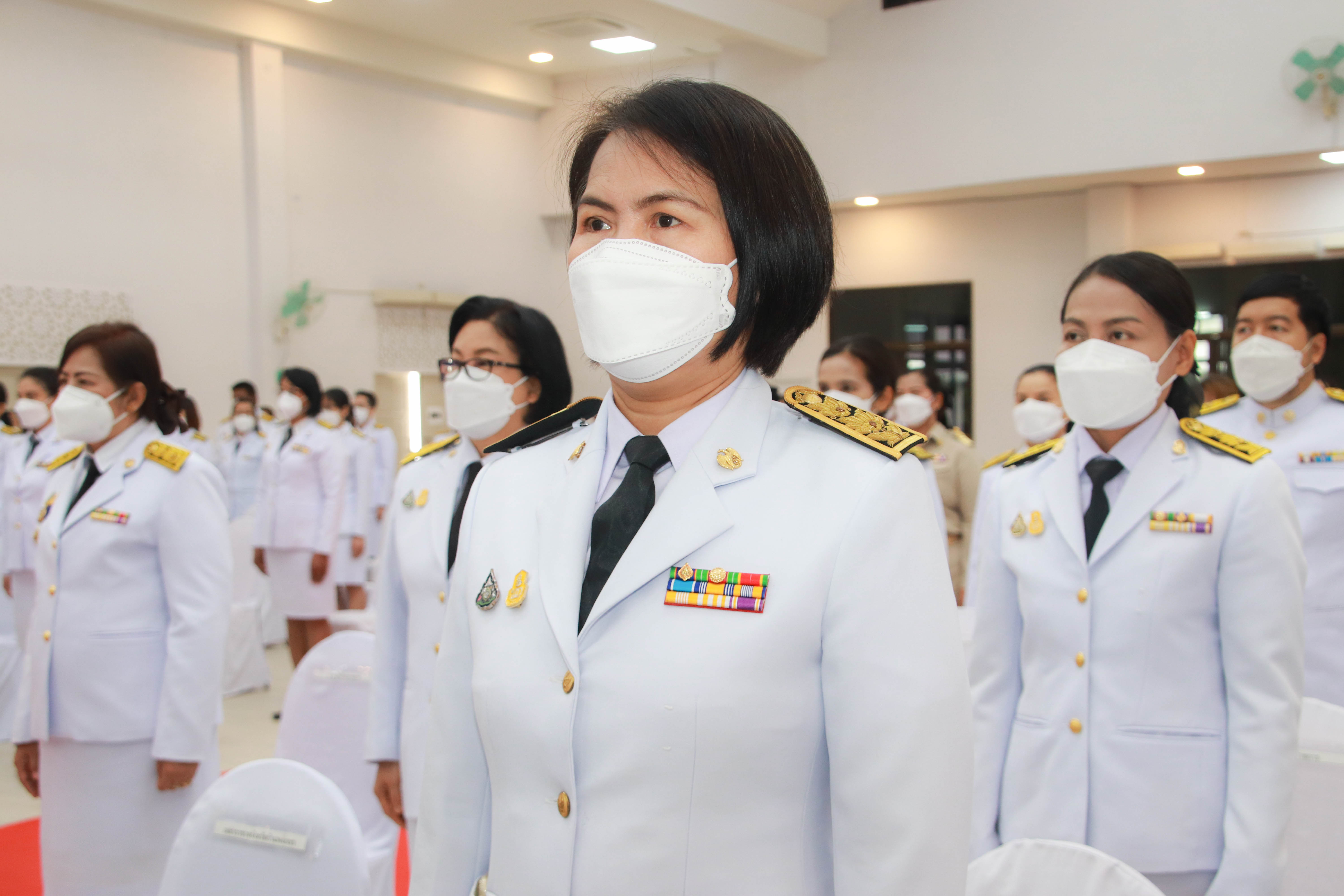 กำแพงเพชร เมืองมรดกโลก : พช.กำแพงเพชร ร่วมพิธีวางพานพุ่มฯและวันมาตรฐานฝีมือแรงงานแห่งชาติ ประจำปี 2565