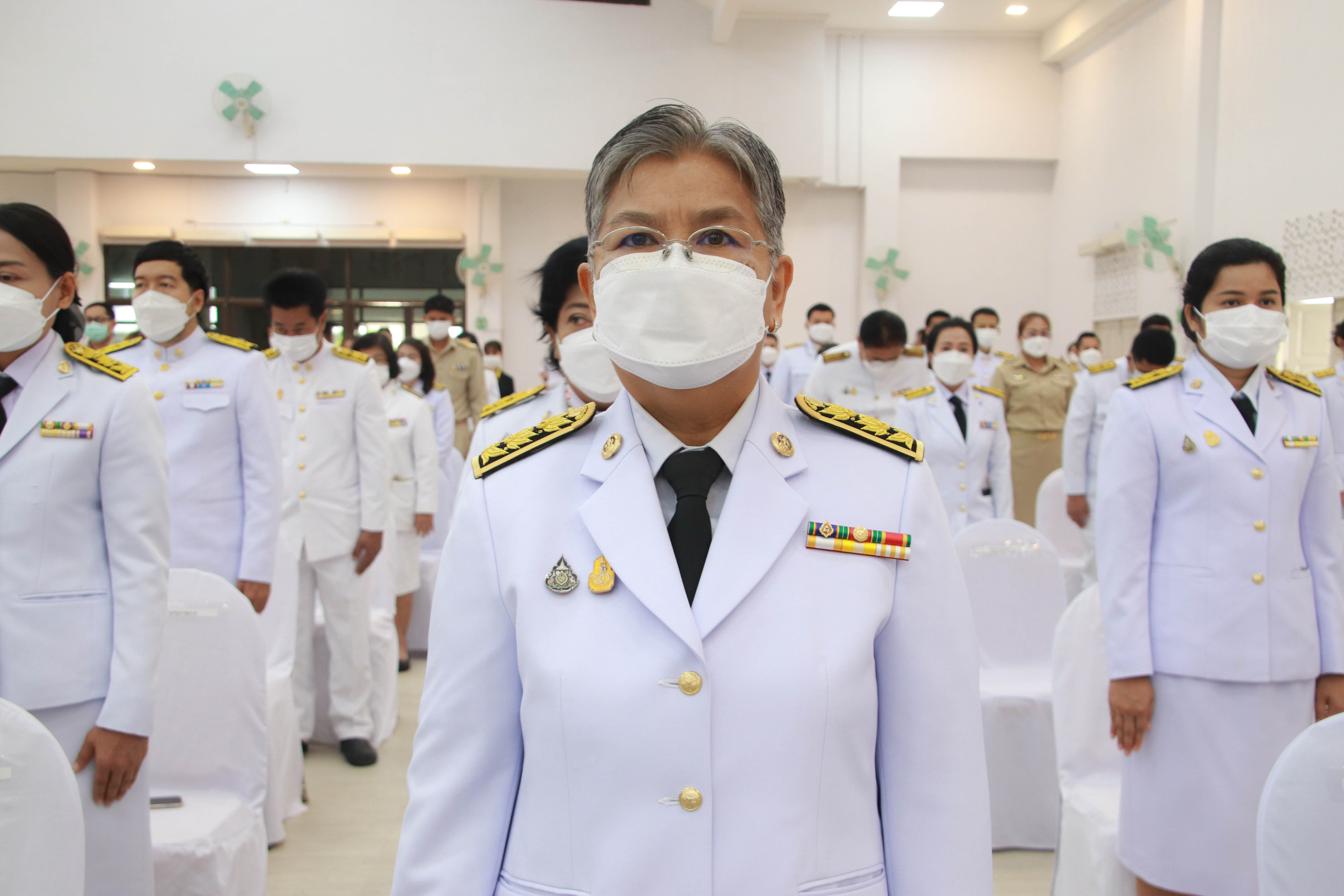 กำแพงเพชร เมืองมรดกโลก : พช.กำแพงเพชร ร่วมพิธีวางพานพุ่มฯและวันมาตรฐานฝีมือแรงงานแห่งชาติ ประจำปี 2565
