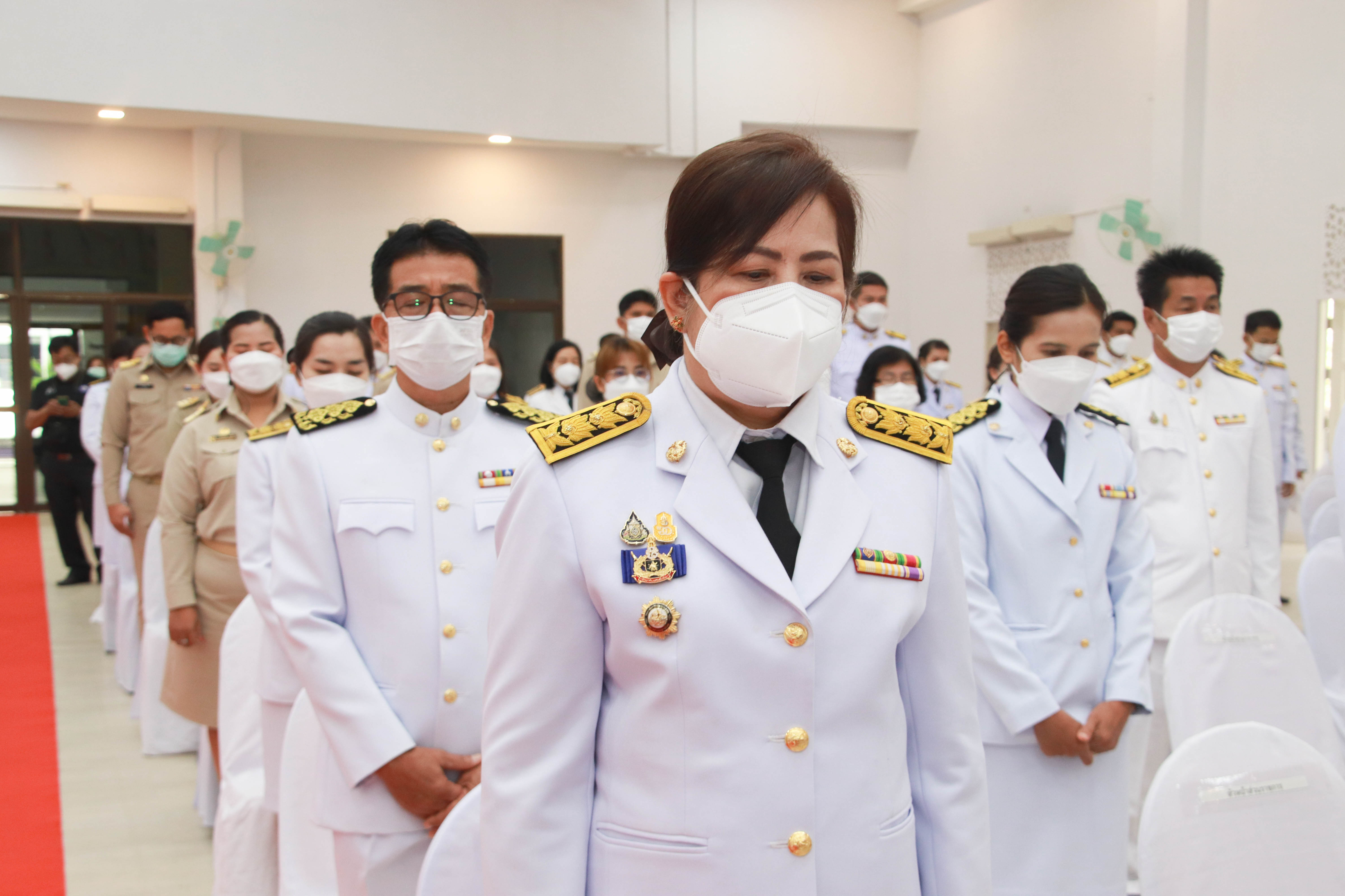 กำแพงเพชร เมืองมรดกโลก : พช.กำแพงเพชร ร่วมพิธีวางพานพุ่มฯและวันมาตรฐานฝีมือแรงงานแห่งชาติ ประจำปี 2565