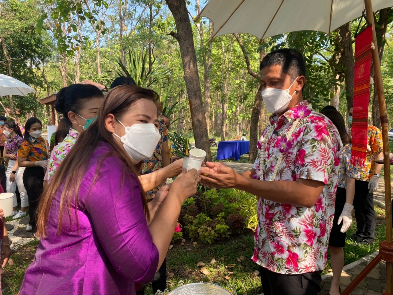 พช.กำแพงเพชร ร่วมกิจกรรมเนื่องในเทศกาลสงกรานต์ ประจำปี 2565 จังหวัดกำแพงเพชร