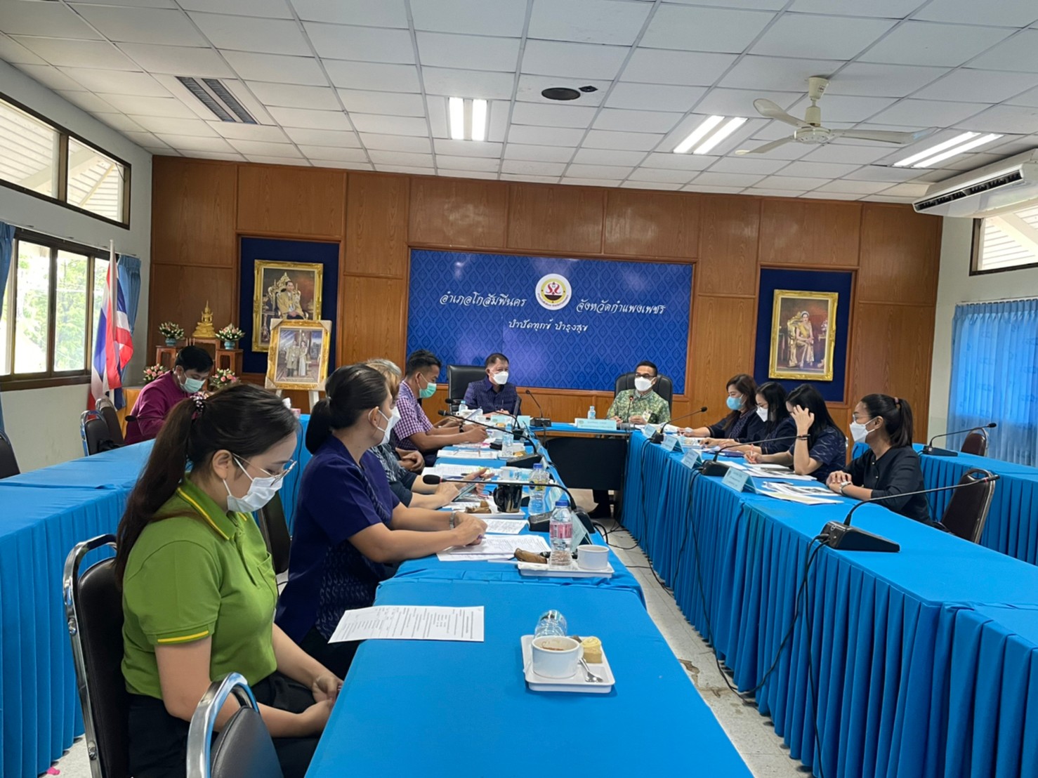 “พช.โกสัมพีนคร ร่วมต้อนรับนายกิติพล  เวชกุล  ผู้ตรวจราชการกรมการพัฒนาชุมชน  เขตตรวจราชการที่ 18 พร้อมคณะ สพจ.กำแพงเพชร “