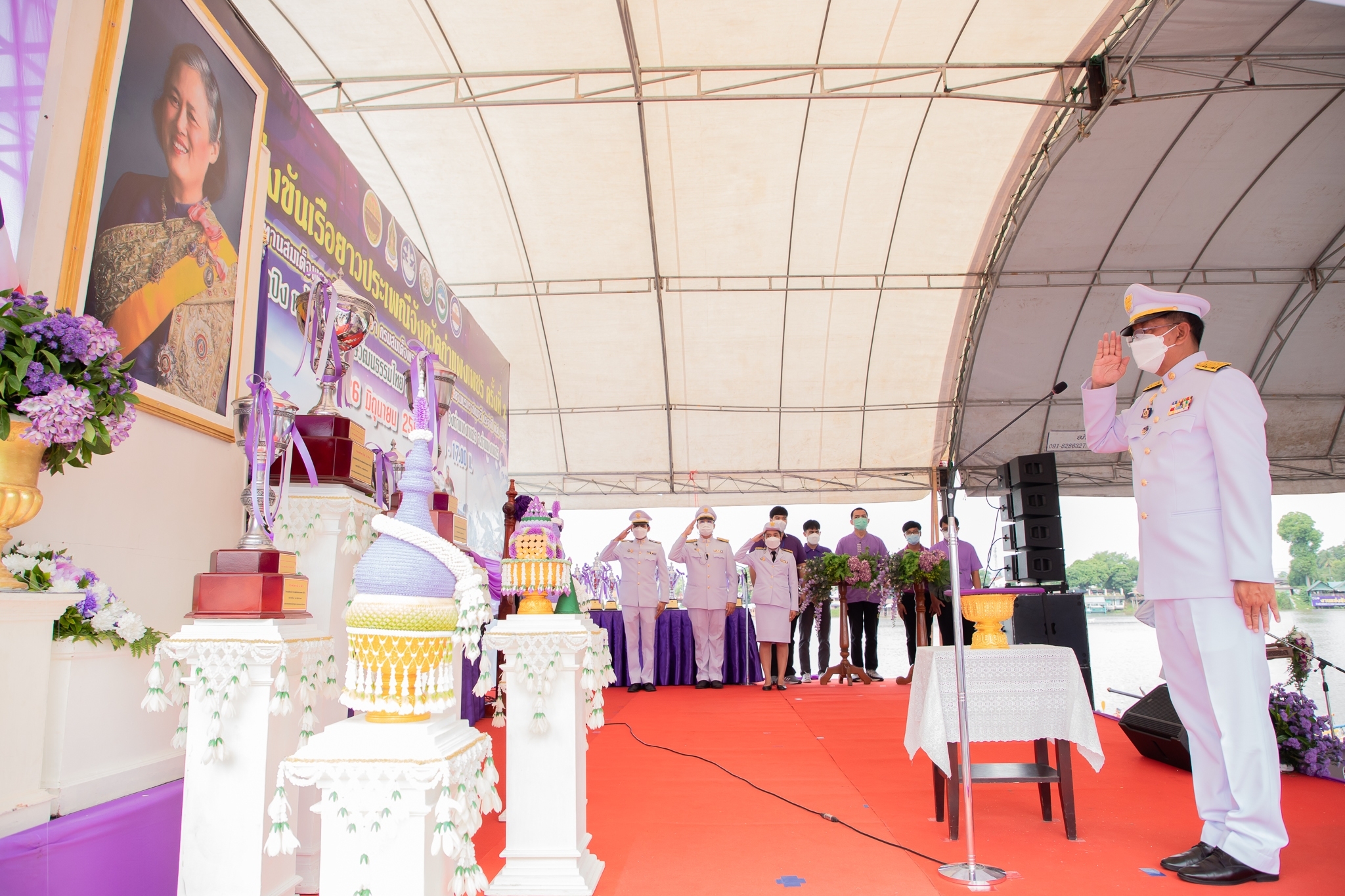 พช.กำแพงเพชร ร่วมพิธีเปิดงานแข่งขันเรือยาวประเพณีจังหวัดกำแพงเพชร ครั้งที่ 2