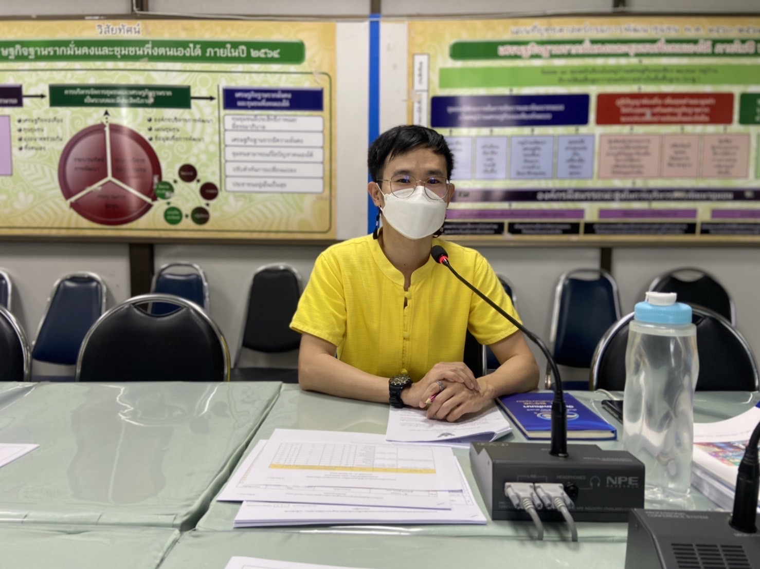 พช.กำแพงเพชร พิจารณาการประเมินผลเพื่อรับรองมาตรฐานการพัฒนาชุมชน ระดับจังหวัด