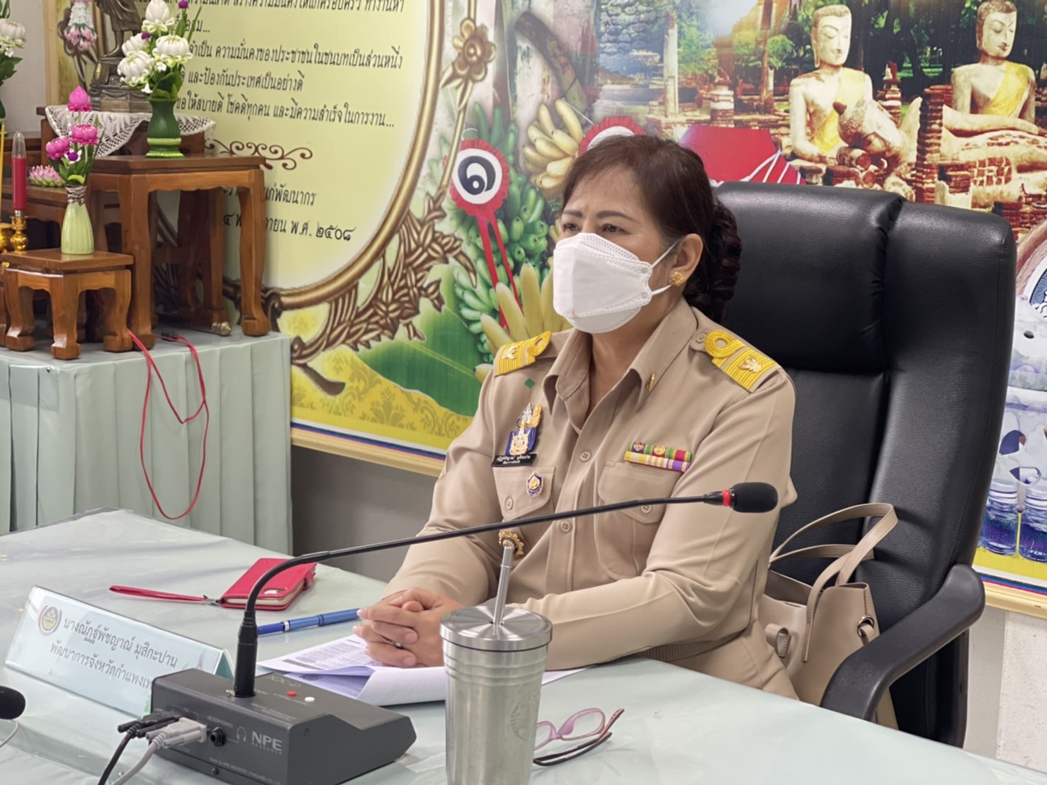 พช.กำแพงเพชร ร่วมประชุมกรมการพัฒนาชุมชน ครั้งที่ 6/2565 ผ่านระบบวิดีทัศน์ทางไกล (Video Conference)