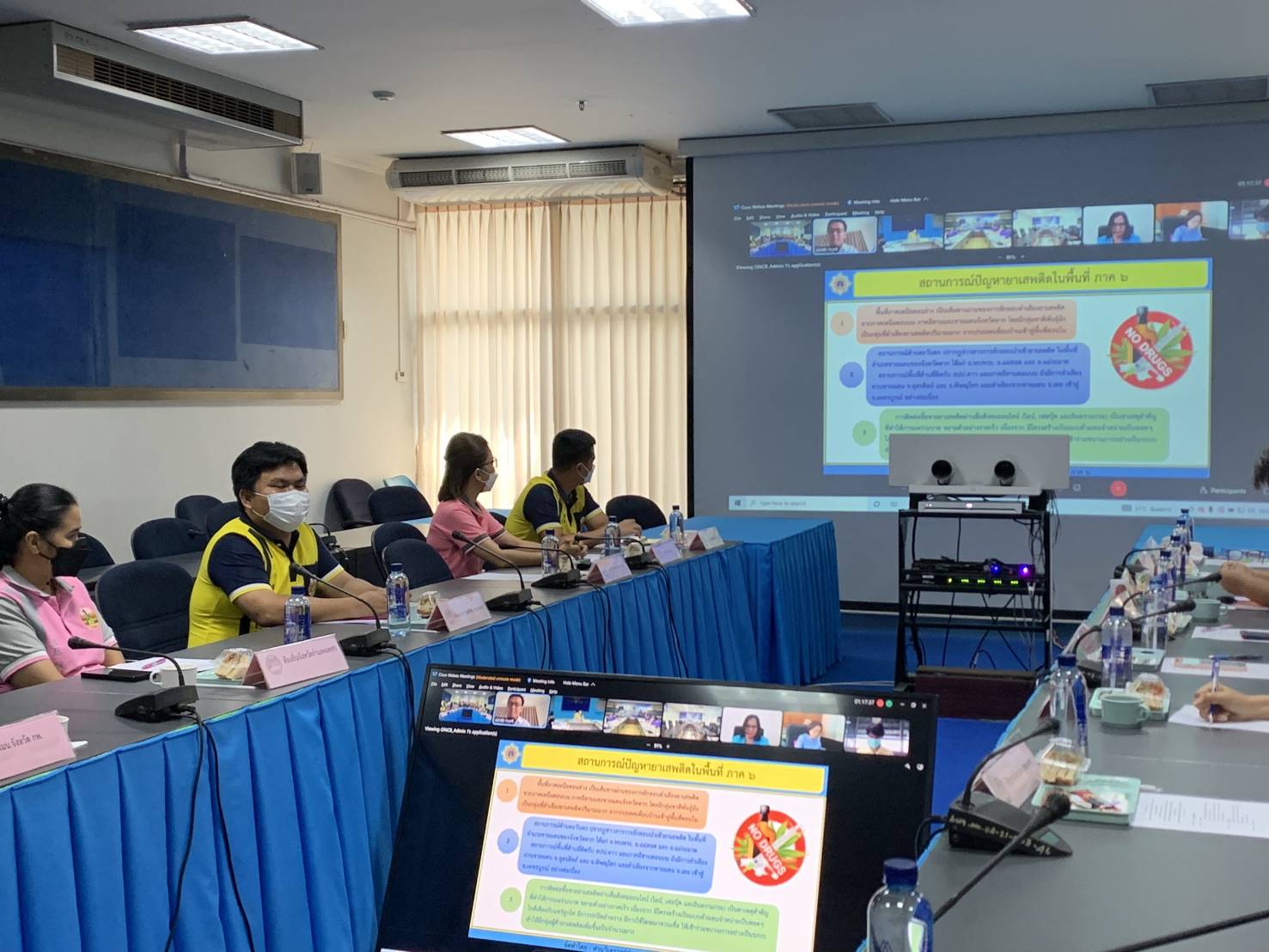 พช.กำแพงเพชร ร่วมประชุม กำกับติดตามของคณะอนุกรรมการกำกับติดตามผลการดำเนินงานป้องกันและปราบปรามยาเสพติด ครั้งที่ 1/2565 (กลุ่มจังหวัดภาคเหนือ)