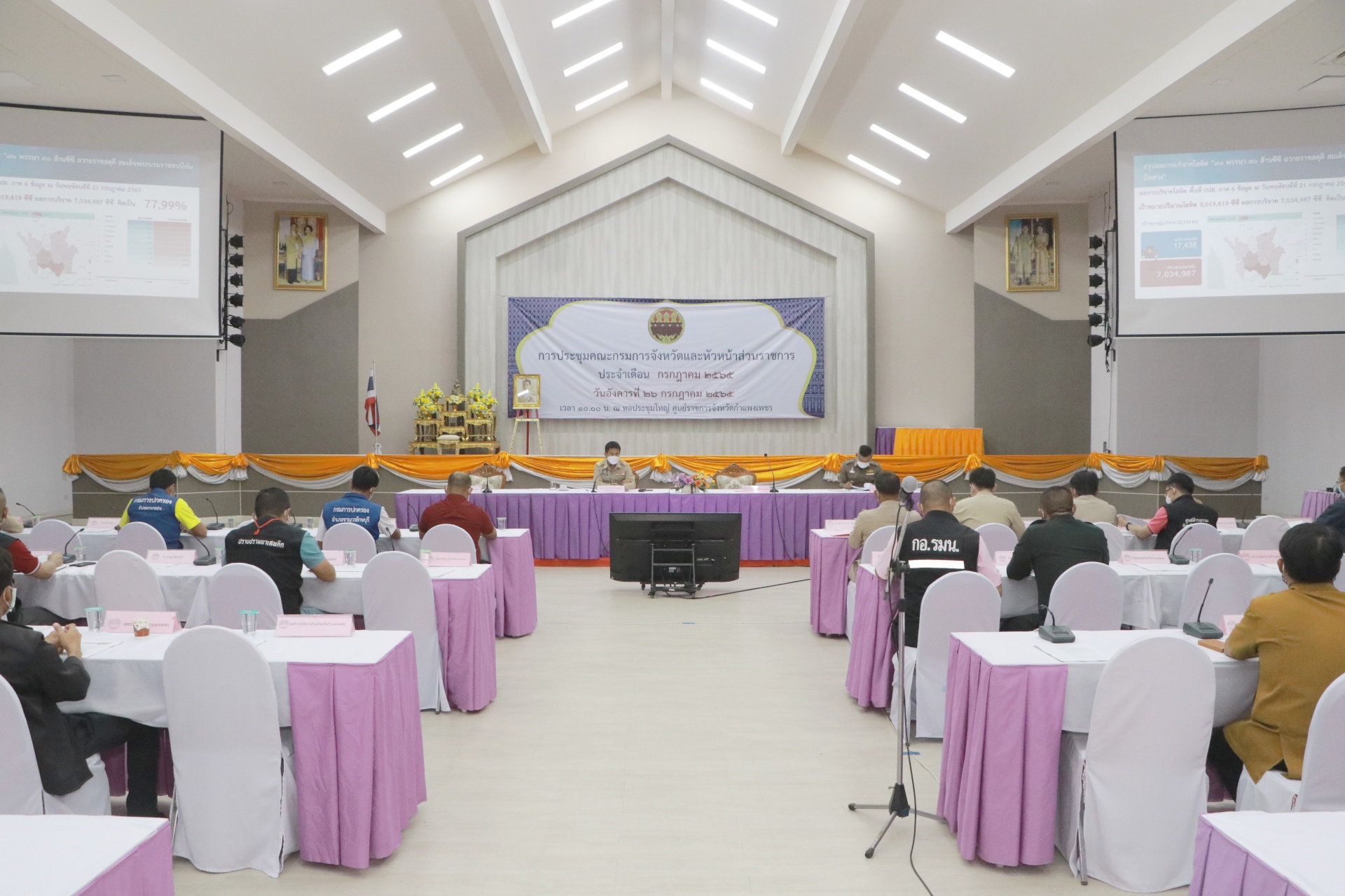 พช.กำแพงเพชร ร่วมประชุมคณะกรรมการศูนย์อำนวยการป้องกันและปราบปรามยาเสพติด จังหวัดกำแพงเพชร (ศอ.ปส.จ.กพ.) ครั้งที่ 7/2565
