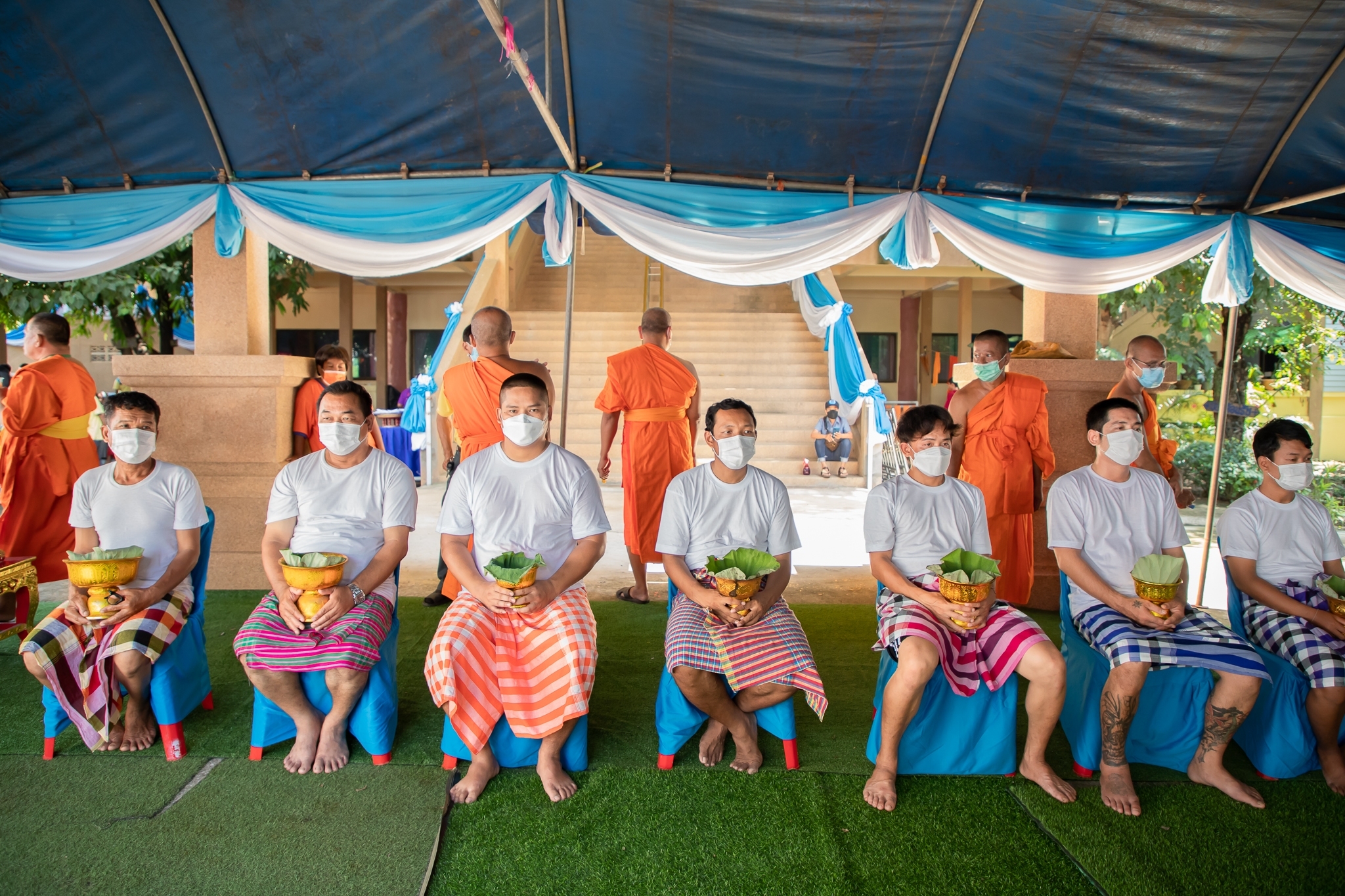 พช.กำแพงเพชร ร่วมพิธีปลงผมนาค ตามโครงการบรรพชาอุปสมบท 910 รูป เฉลิมพระเกียรติ สมเด็จพระนางเจ้าสิริกิติ์ พระบรมราชินีนาถ พระบรมราชชนนีพันปีหลวง เนื่องในโอกาสมหามงคลเฉลิมพระชนมพรรษา 90 พรรษา 12 สิงหาคม 2565 ณ วัดบ่อสามแสน จังหวัดกำแพงเพชร