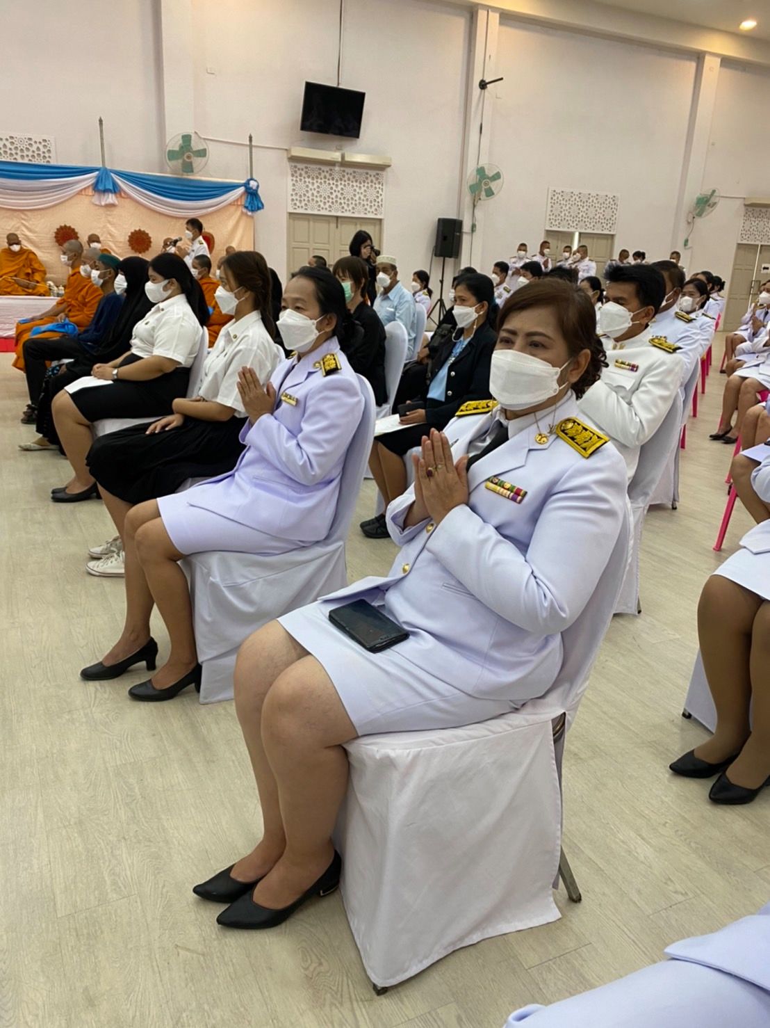 พช.กำแพงเพชร ร่วมพิธีทางศาสนามหามงคล ถวายพระราชกุศลเฉลิมพระเกียรติสมเด็จพระนางเจ้าสิริกิติ์ พระบรมราชินีนาถ พระบรมราชชนนีพันปีหลวง เนื่องในโอกาสมหามงคลเฉลิมพระชนมพรรษา 90 พรรษา 12 สิงหาคม 2565