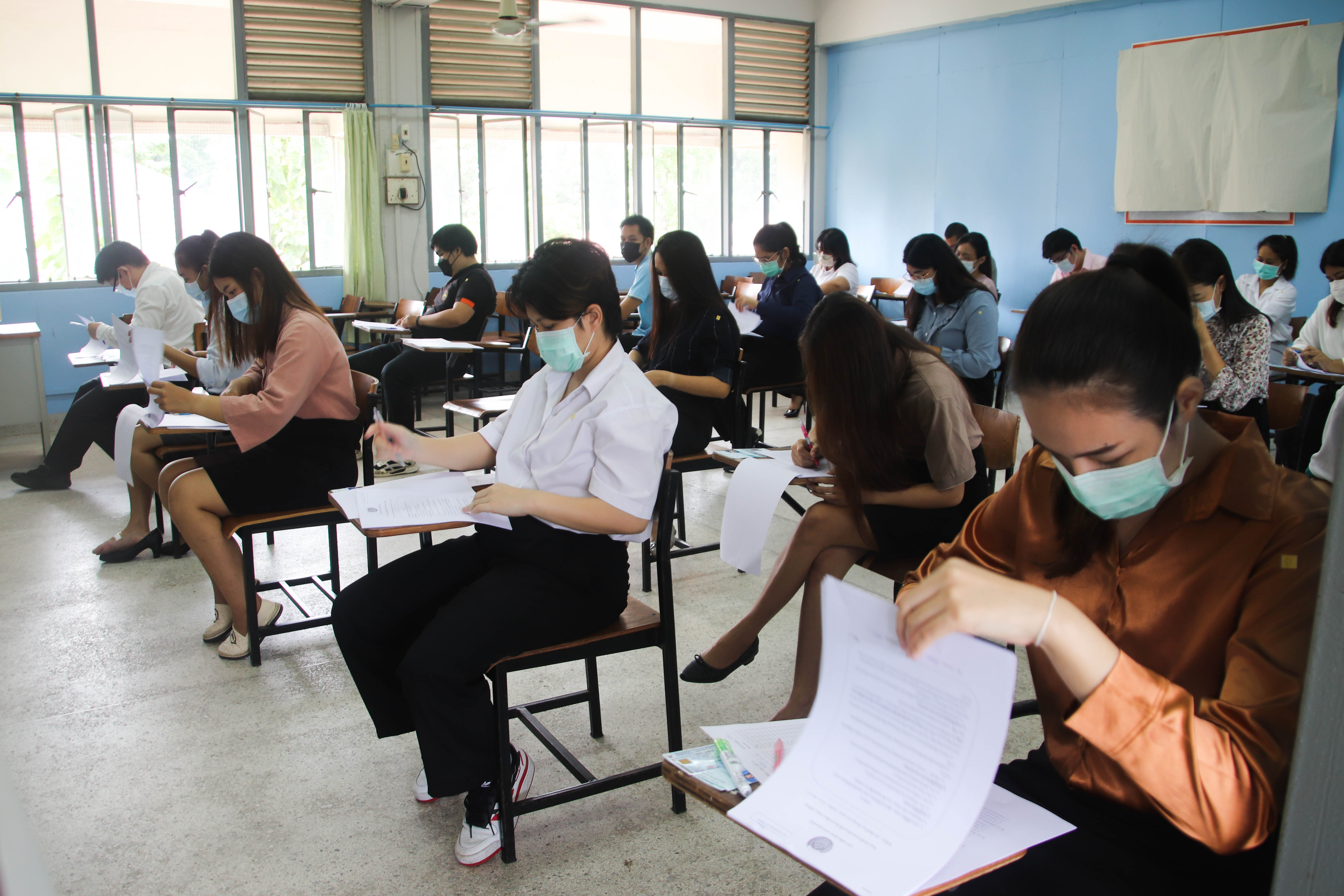พัฒนาการจังหวัดกำแพงเพชร ออกตรวจเยี่ยมกำกับติดตามการดำเนินการสอบฯ  อสพ.รุ่นที่ 74 จังหวัดกำแพงเพชร