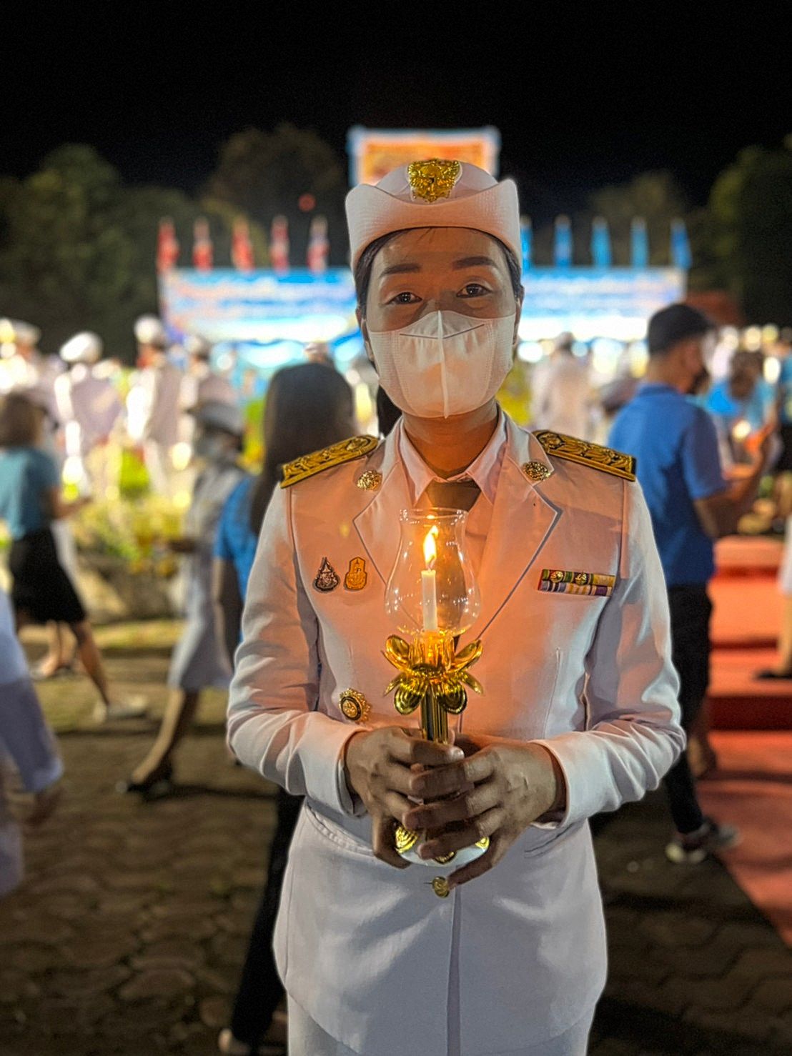 จังหวัดกำแพงเพชร จัดพิธีถวายเครื่องราชสักการะ วางพานพุ่มและพิธีจุดเทียนถวายพระพรชัยมงคล สมเด็จพระนางเจ้าสิริกิติ์ พระบรมราชินีนาถ พระบรมราชชนนีพันปีหลวง เนื่องในโอกาสมหามงคลเฉลิมพระชนมพรรษา 90 พรรษา 12 สิงหาคม 2565