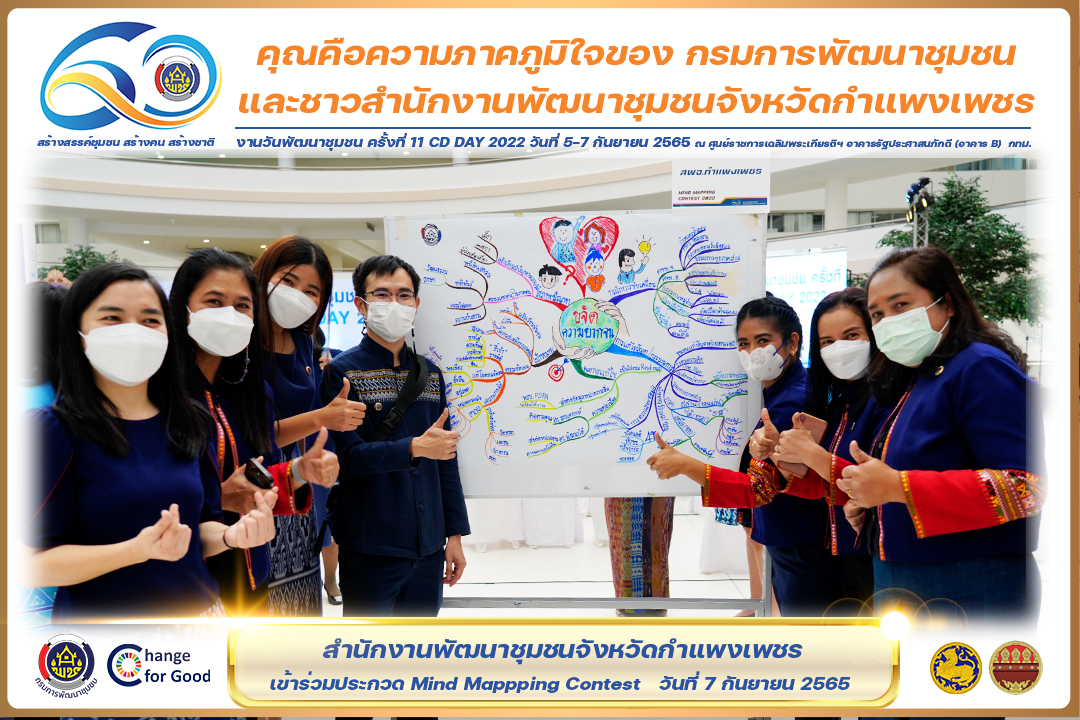พช.กำแพงเพชร  “คว้า 7 รางวัลแห่งความภาคภูมิใจ” งานวันพัฒนาชุมชน ครั้งที่ 11 CD Day 2022