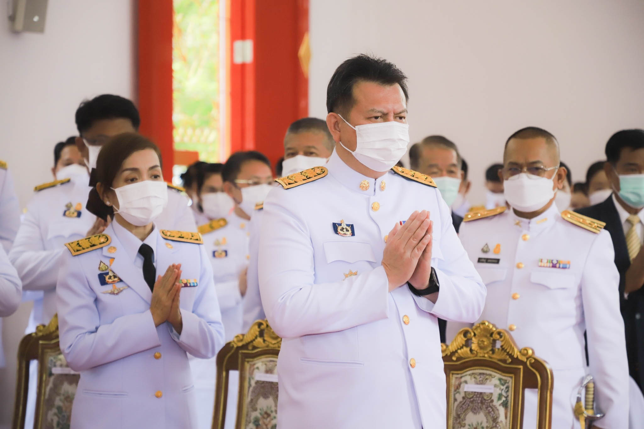 พช.กำแพงเพชร ร่วมพิธีถวายพระกฐินพระราชทาน วัดนาควัชรโสภณ พระอารามหลวง (วัดช้าง)