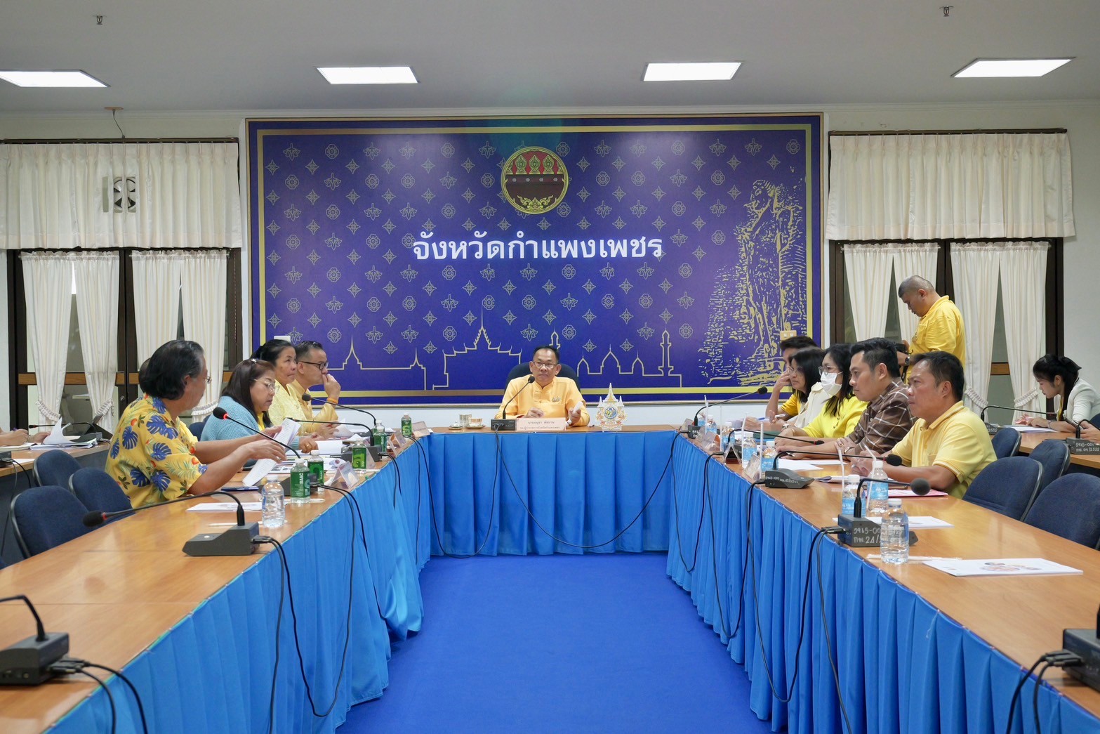 พช.กำแพงเพชร ร่วมการประชุมหารือคณะกรรมการฝ่ายกิจกรรมทางศาสนา ศิลปะ และวัฒนธรรม และคณะกรรมการฝ่ายจำหน่ายสินค้า และอาหารพื้นบ้าน งานประเพณี “นบพระ-เล่นเพลง และงานกาชาดจังหวัดกำแพงเพชร” ประจำปี พ.ศ. 2568