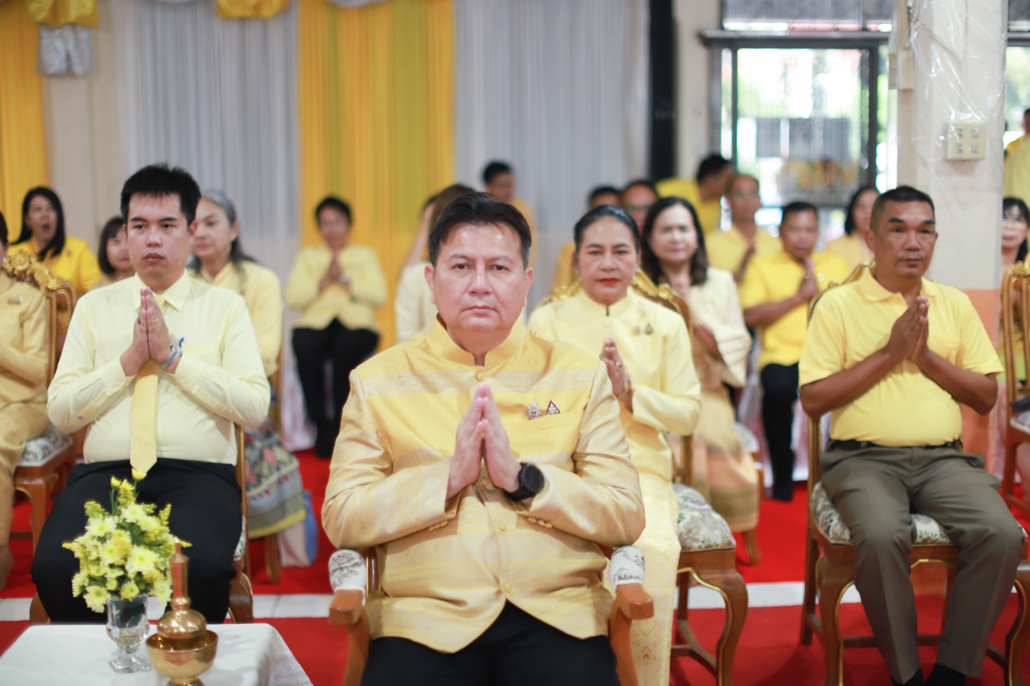 พช.กำแพงเพชร ร่วมประกอบพิธีเจริญพระพุทธมนต์ถวายพระราชกุศล พระบาทสมเด็จพระบรมชนกาธิเบศร มหาภูมิพลอดุลยเดชมหาราช บรมนาถบพิตร เนื่องในวันคล้ายวันพระบรมราชสมภพ 5 ธันวาคม