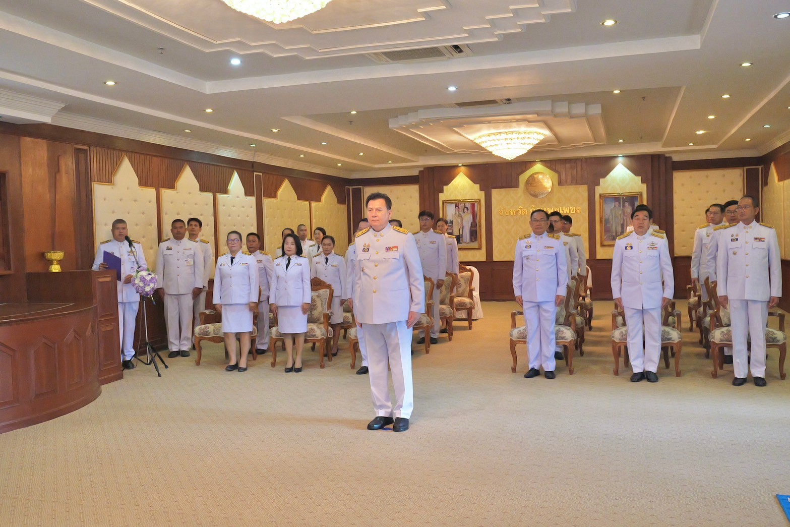 พช.กำแพงเพชร ร่วมพิธีรับพระราชทาน “พระพุทธสิรินธรเทพรัตน์มงคลภูวดลสันติ” เบื้องหน้าพระฉายาลักษณ์ สมเด็จพระกนิษฐาธิราชเจ้า กรมสมเด็จพระเทพรัตนราชสุดาฯ สยามบรมราชกุมารี