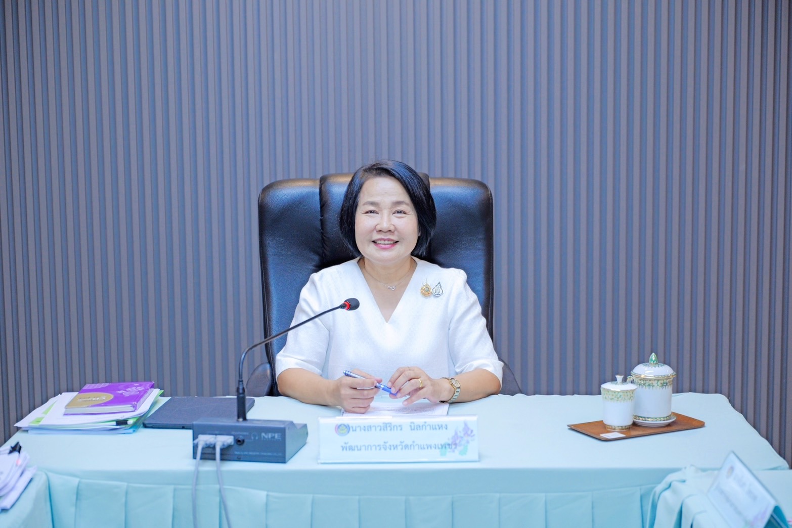 พช.กำแพงเพชร จัดการประชุมมอบนโยบายแนวทางการดำเนินกิจกรรม และกำหนดตัวชี้วัดการปฏิบัติราชการ ประจำปีงบประมาณ พ.ศ. 2568