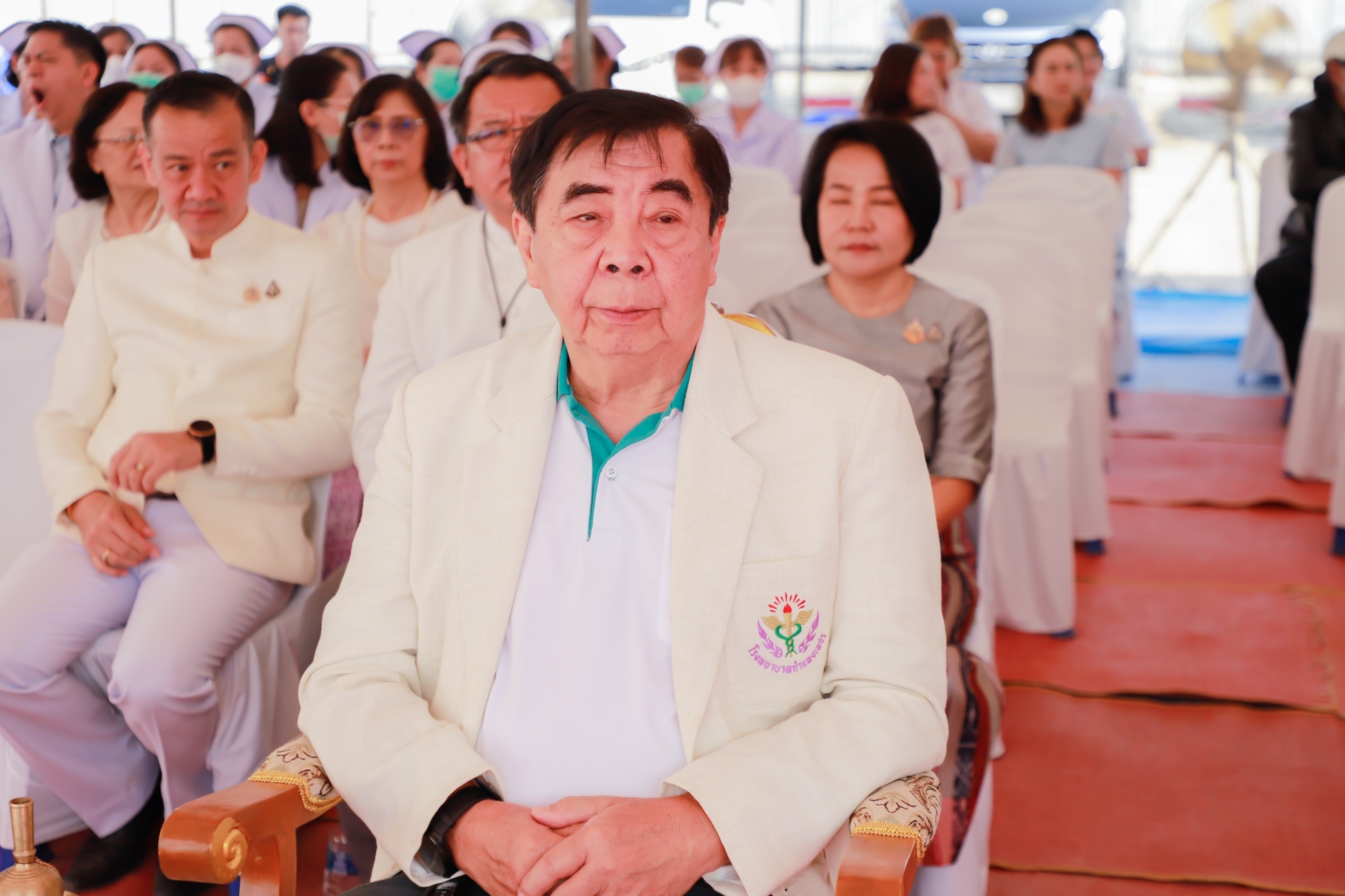 พช.กำแพงเพชร ร่วมพิธีวางศิลาฤกษ์อาคารอุบัติเหตุฉุกเฉิน ผู้ป่วยนอกและบำบัดรักษา โรงพยาบาลกำแพงเพชร