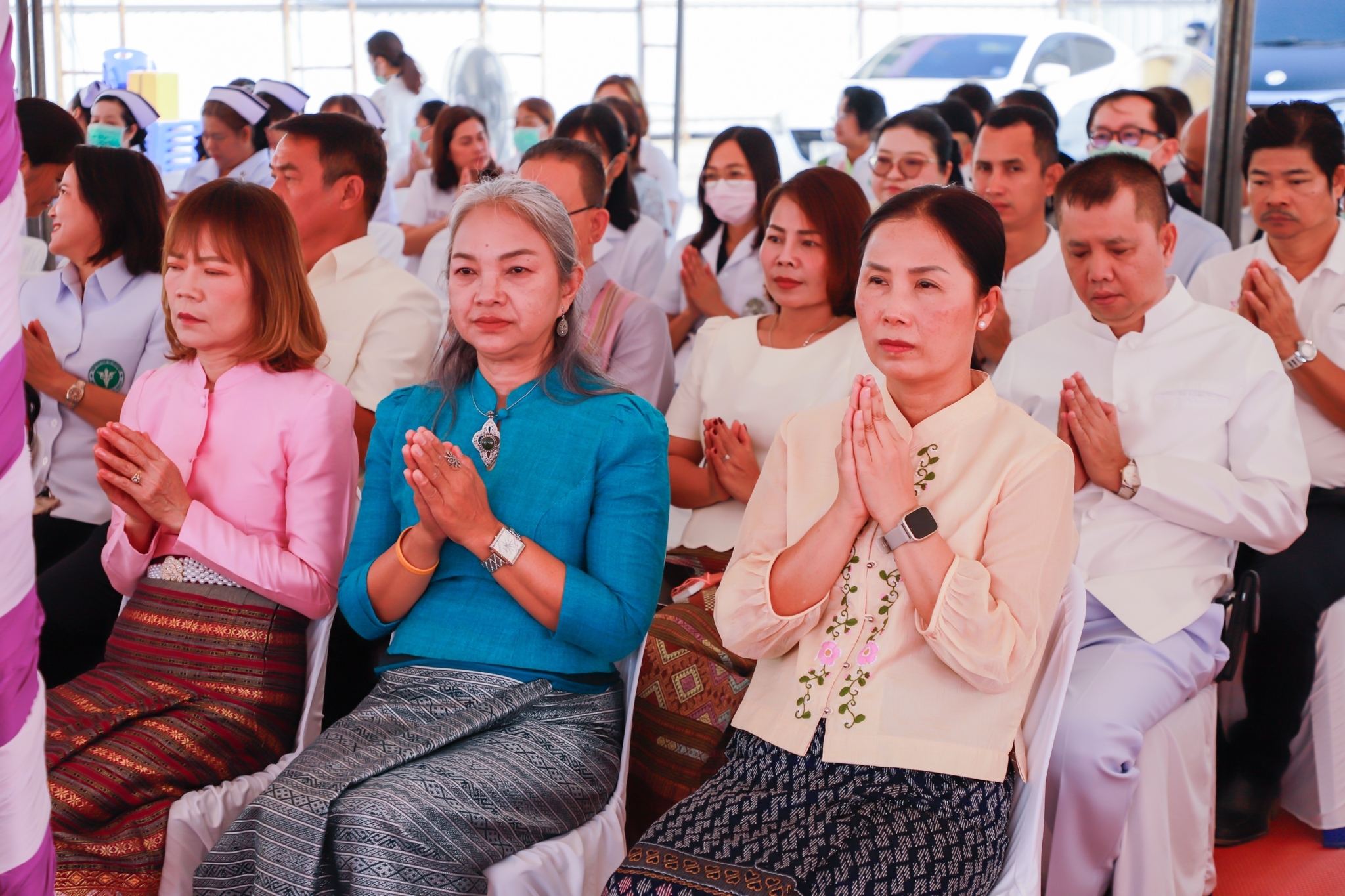 พช.กำแพงเพชร ร่วมพิธีวางศิลาฤกษ์อาคารอุบัติเหตุฉุกเฉิน ผู้ป่วยนอกและบำบัดรักษา โรงพยาบาลกำแพงเพชร