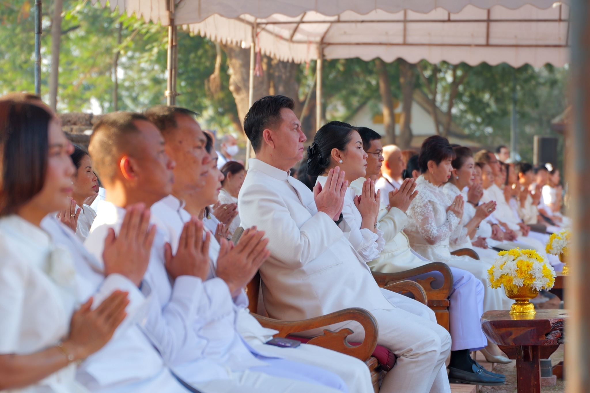 พช.กำแพงเพชร ร่วมพิธีบวงสรวงอดีตกษัตริยาธิราช ในงานประเพณี “นบพระ-เล่นเพลง” และงานกาชาดจังหวัดกำแพงเพชร ประจำปี 2568