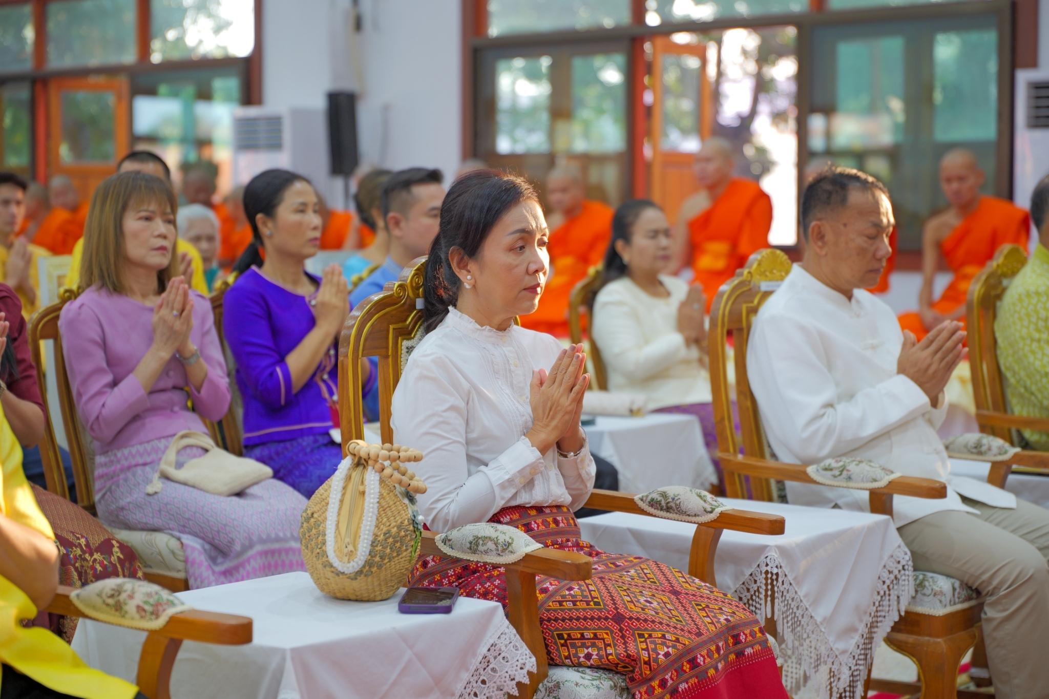 พช.กำแพงเพชร ร่วมกิจกรรมทำบุญตักบาตร เนื่องในวันมาฆบูชา ประจำปี 2568