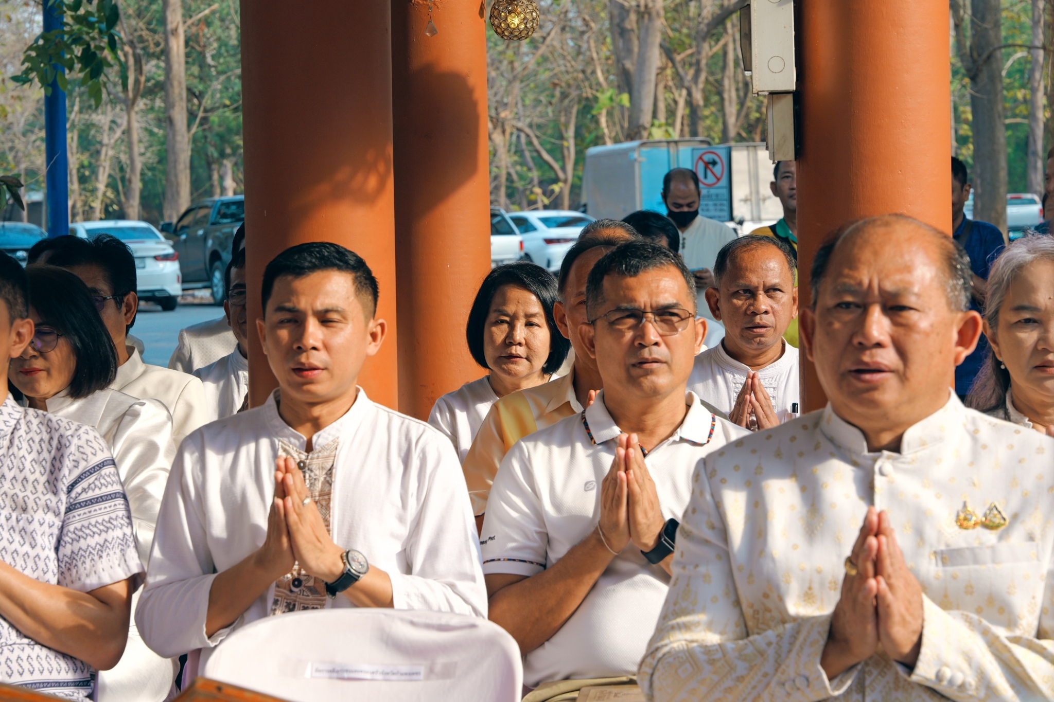 พช.กำแพงเพชร ร่วมพิธีบวงสรวงบูรณะศาลเจ้าหลักเมืองกำแพงเพชร (ก่อนบูรณะ)