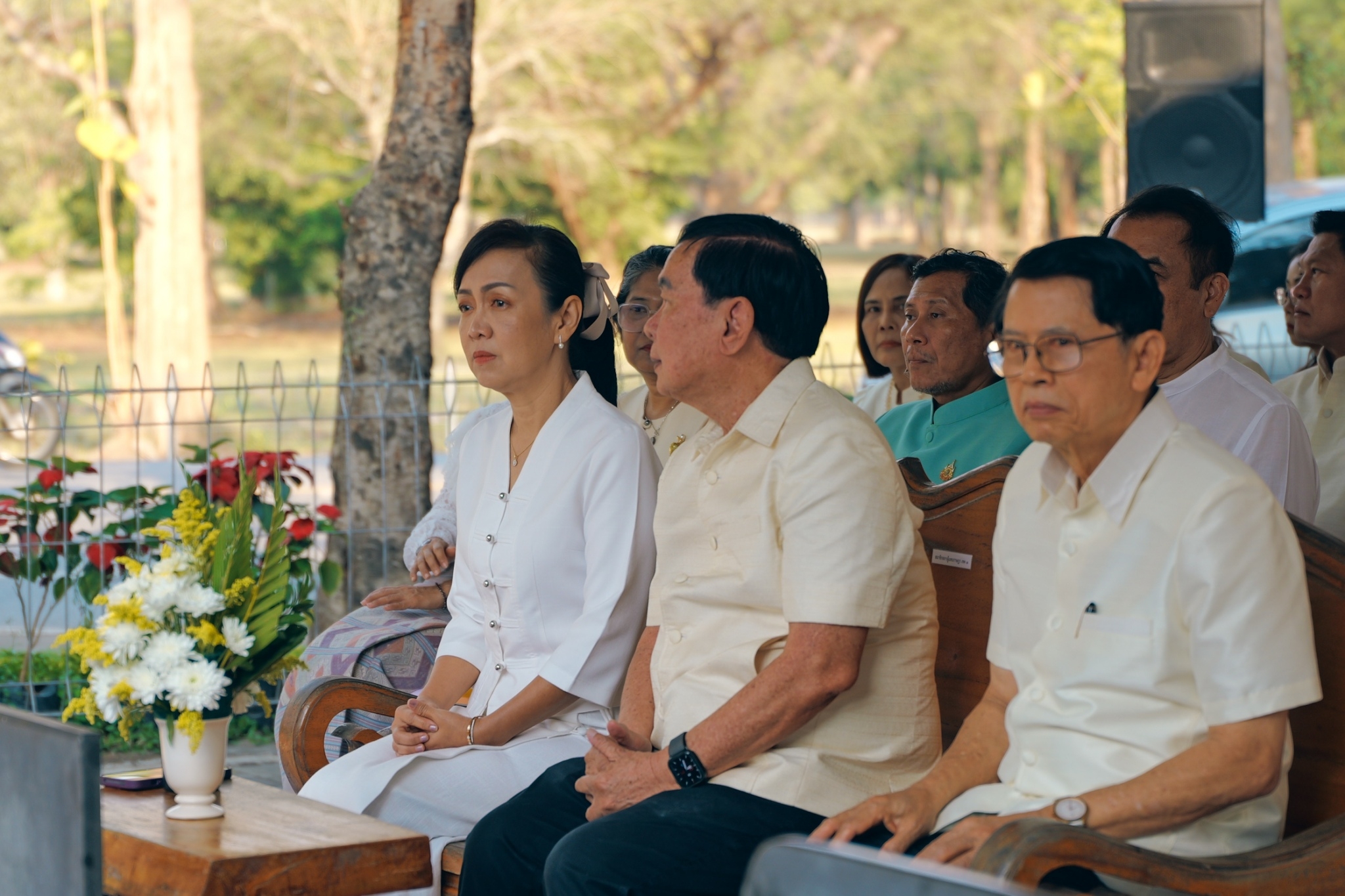 พช.กำแพงเพชร ร่วมพิธีบวงสรวงบูรณะศาลเจ้าหลักเมืองกำแพงเพชร (ก่อนบูรณะ)