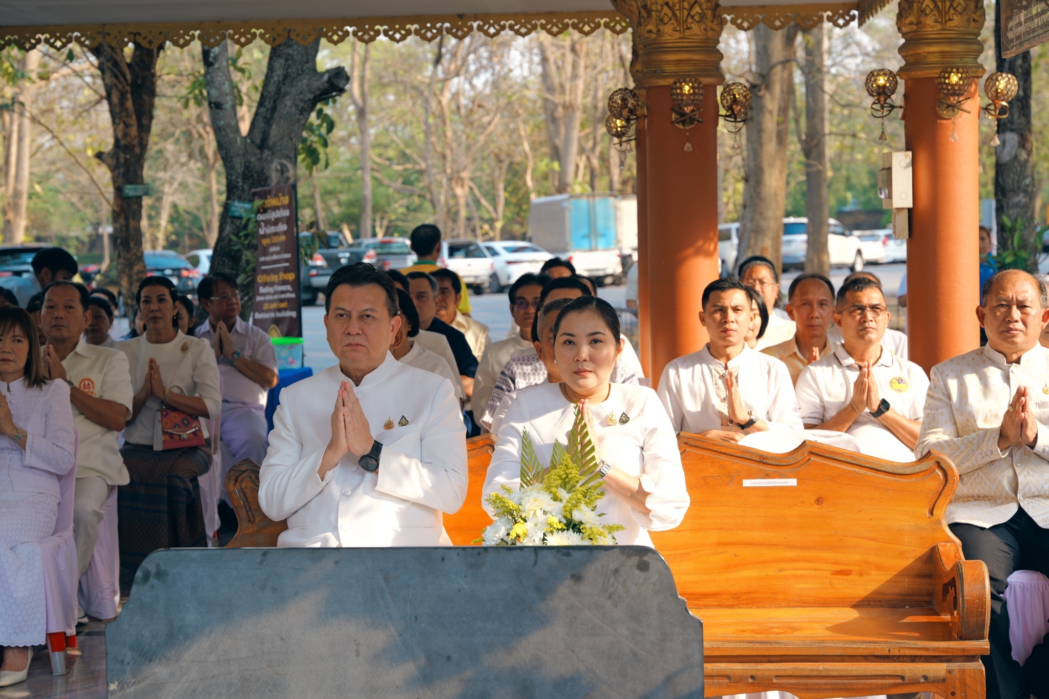 พช.กำแพงเพชร ร่วมพิธีบวงสรวงบูรณะศาลเจ้าหลักเมืองกำแพงเพชร (ก่อนบูรณะ)