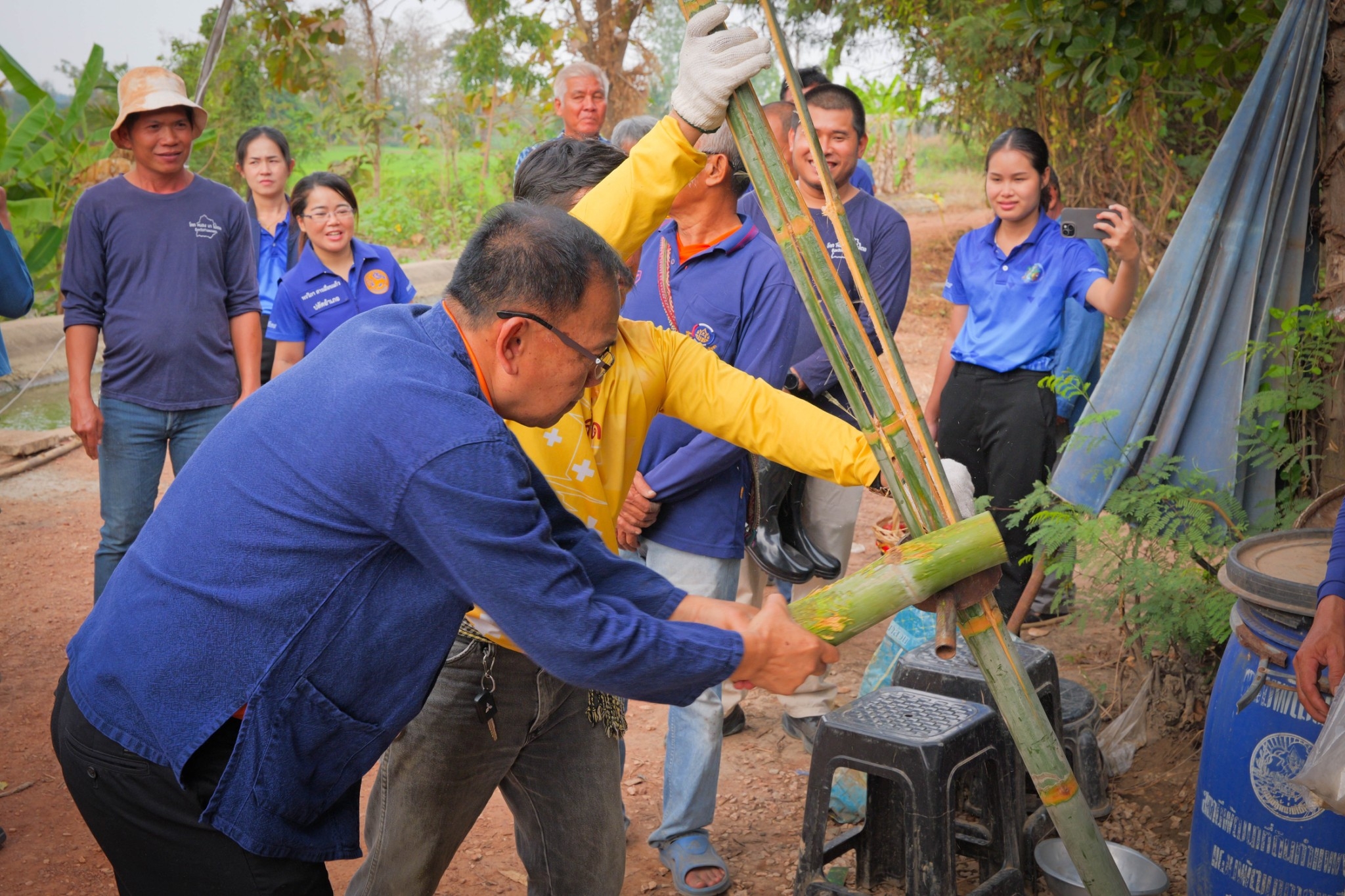 พช.กำแพงเพชร จัดกิจกรรมเอามื้อสามัคคี ทำความดีถวายเป็นพระราชกุศล ระดับจังหวัดประจำเดือนกุมภาพันธ์ 2568