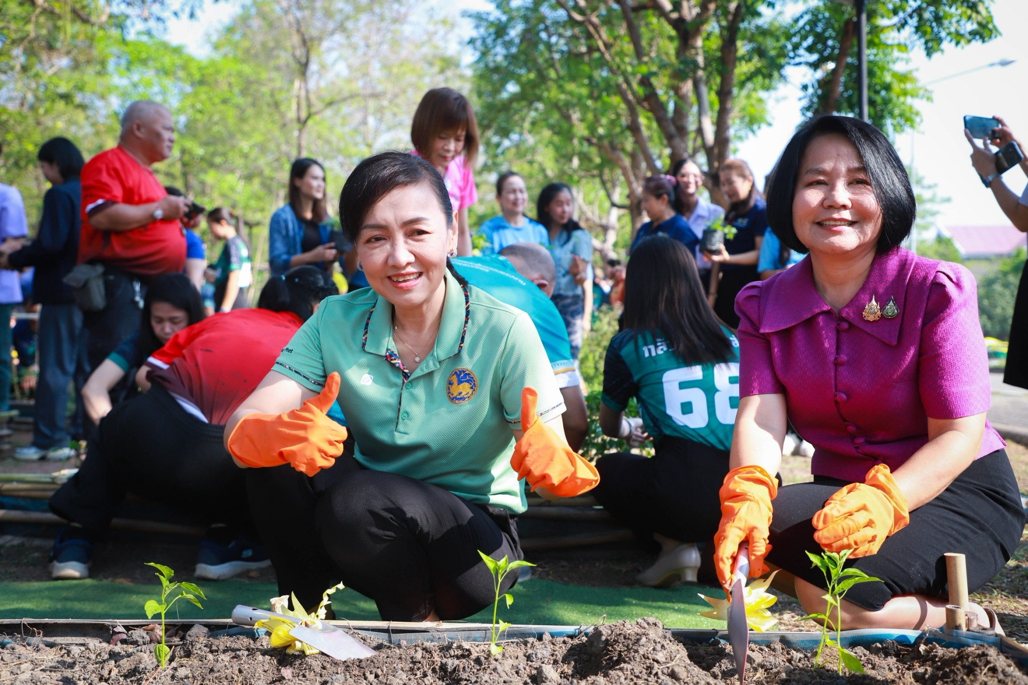 พช.กำแพงเพชร จัดกิจกรรมการน้อมนำแนวพระราชดำริของสมเด็จพระกนิษฐาธิราชเจ้า กรมสมเด็จพระเทพรัตนราชสุดาฯ สยามบรมราชกุมารี สู่ปฏิบัติการปลูกผักสวนครัว เพื่อสร้างความมั่นคงทางอาหาร อย่างต่อเนื่อง