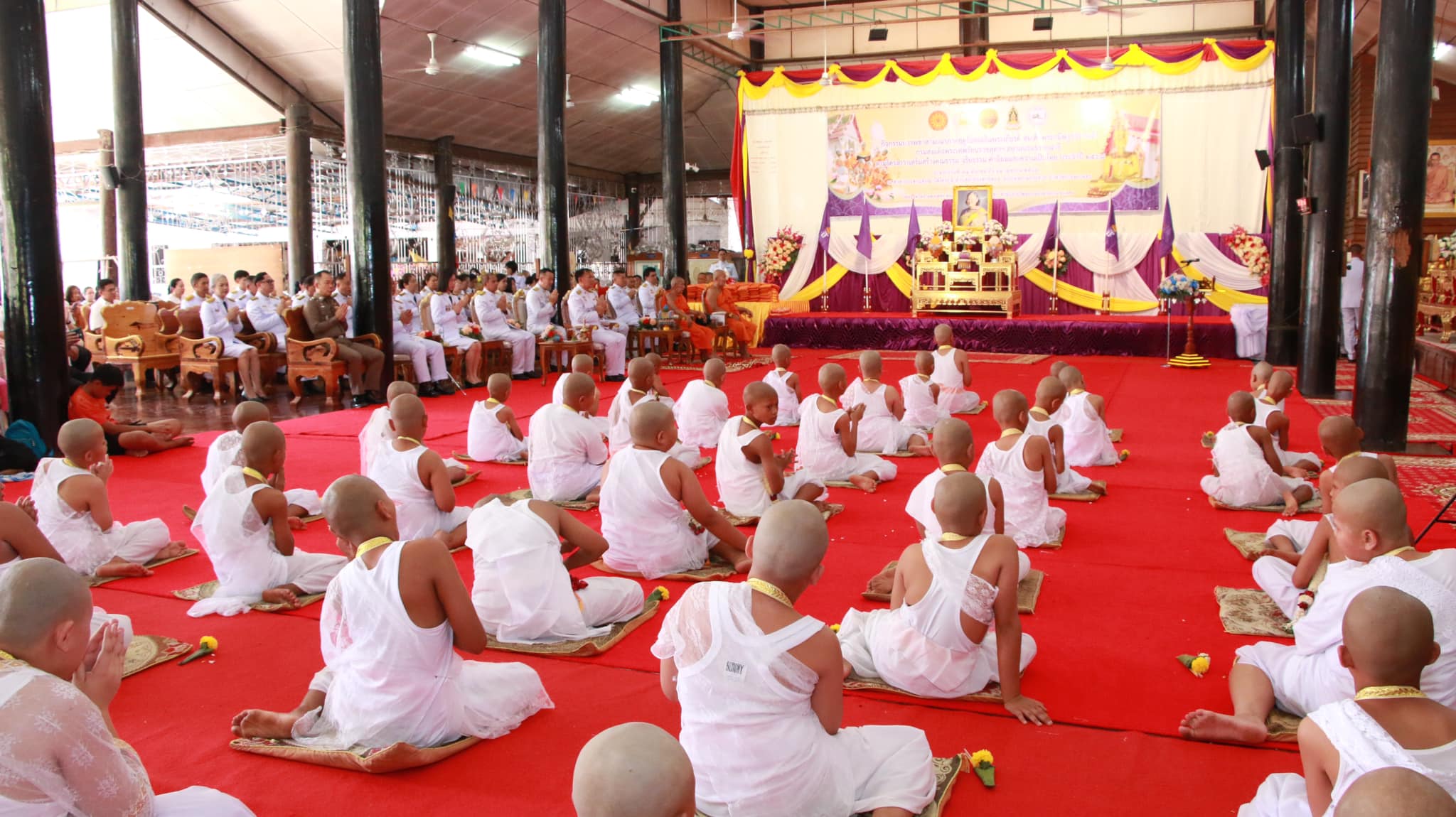 พช.กำแพงเพชร ร่วมพิธีบรรพชาสามเณร เฉลิมพระเกียรติสมเด็จพระกนิษฐาธิราชเจ้า กรมสมเด็จพระเทพรัตนราชสุดาฯ สยามบรมราชกุมารี