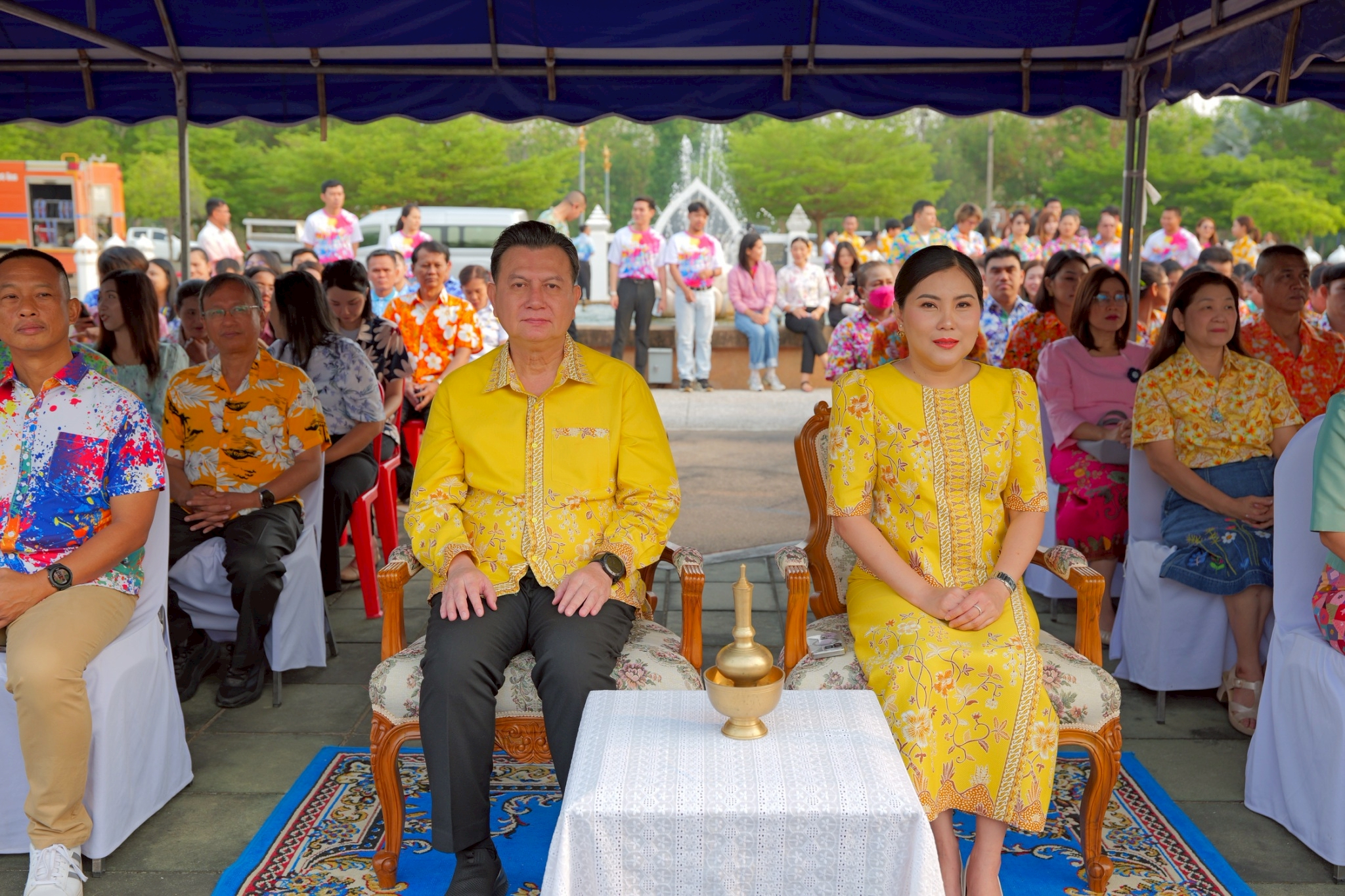 พช.กำแพงเพชร ร่วมพิธีสรงน้ำพระใหญ่ เนื่องในโอกาส วันสงกราต์ ปีใหม่ไทย 2568 ภายใต้ชื่อ “สงกรานต์บ้านฉัน สีสันแบบไทย” ประจำปี 2568